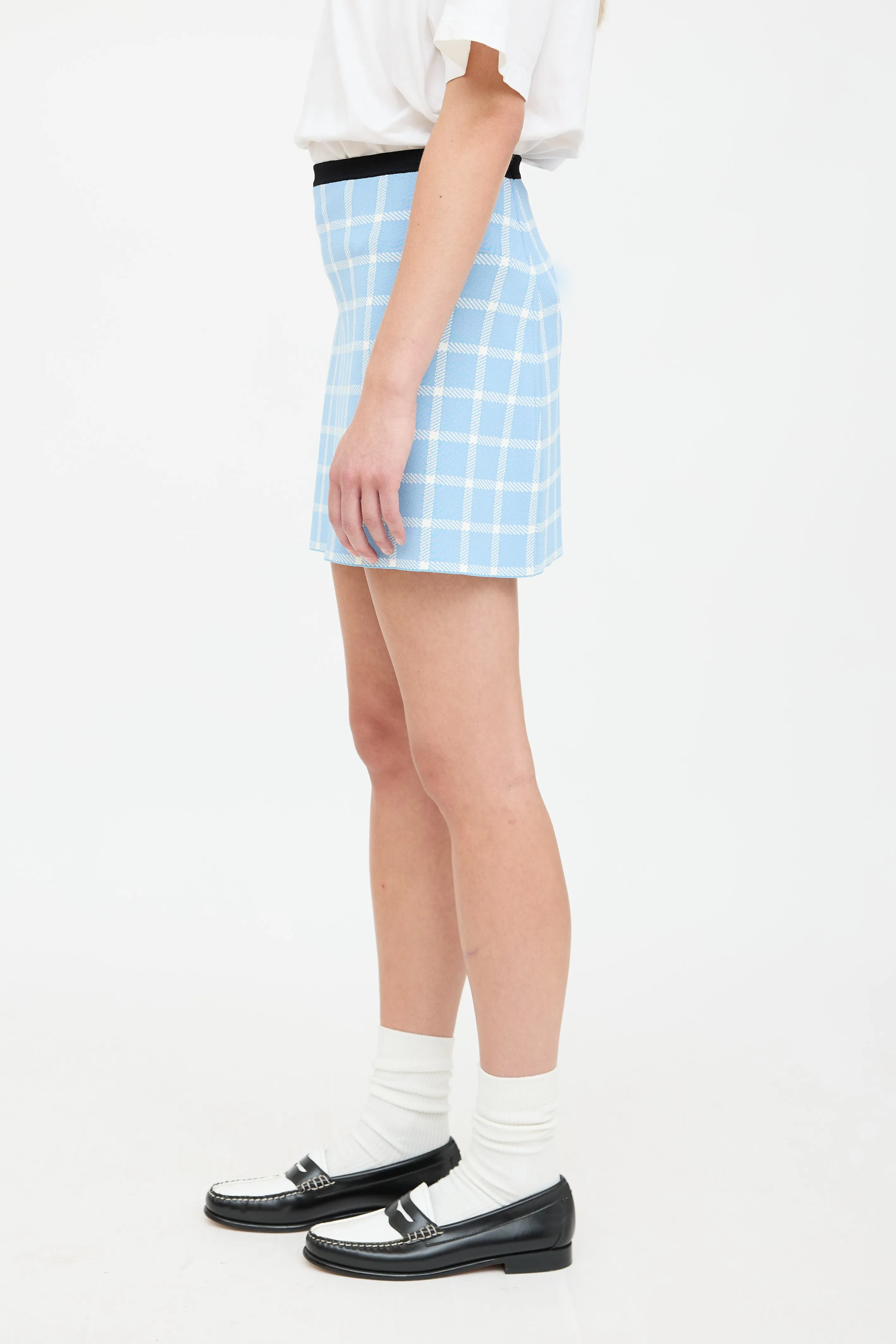 Windowpane Mini Skirt sold by VSP Consignment product image thumbnail 3