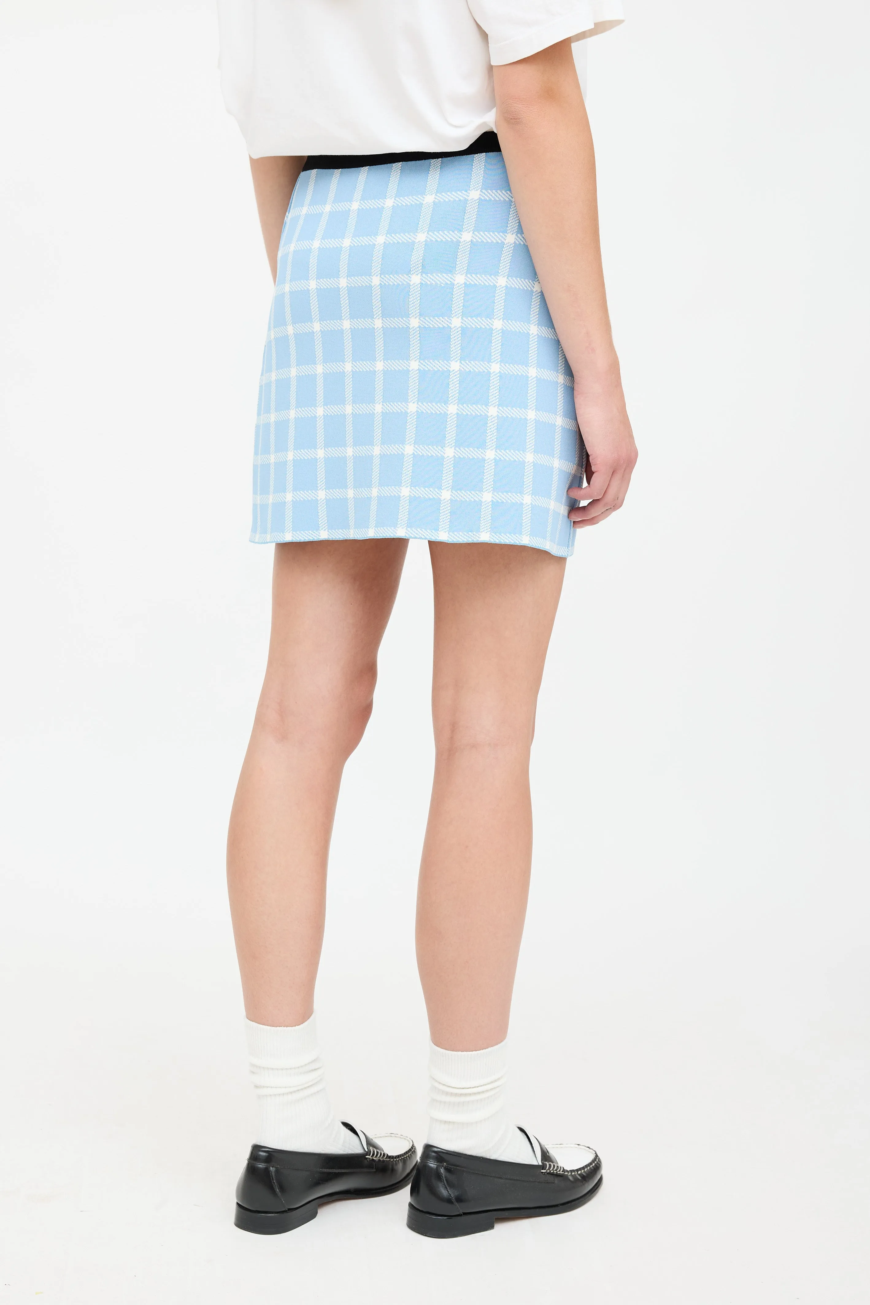 Windowpane Mini Skirt sold by VSP Consignment product image thumbnail 4
