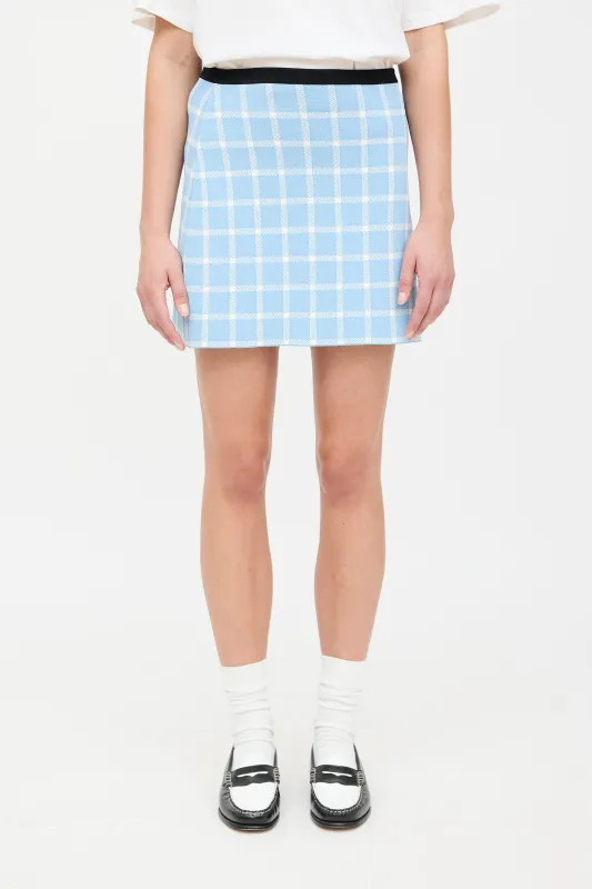 Windowpane Mini Skirt sold by VSP Consignment