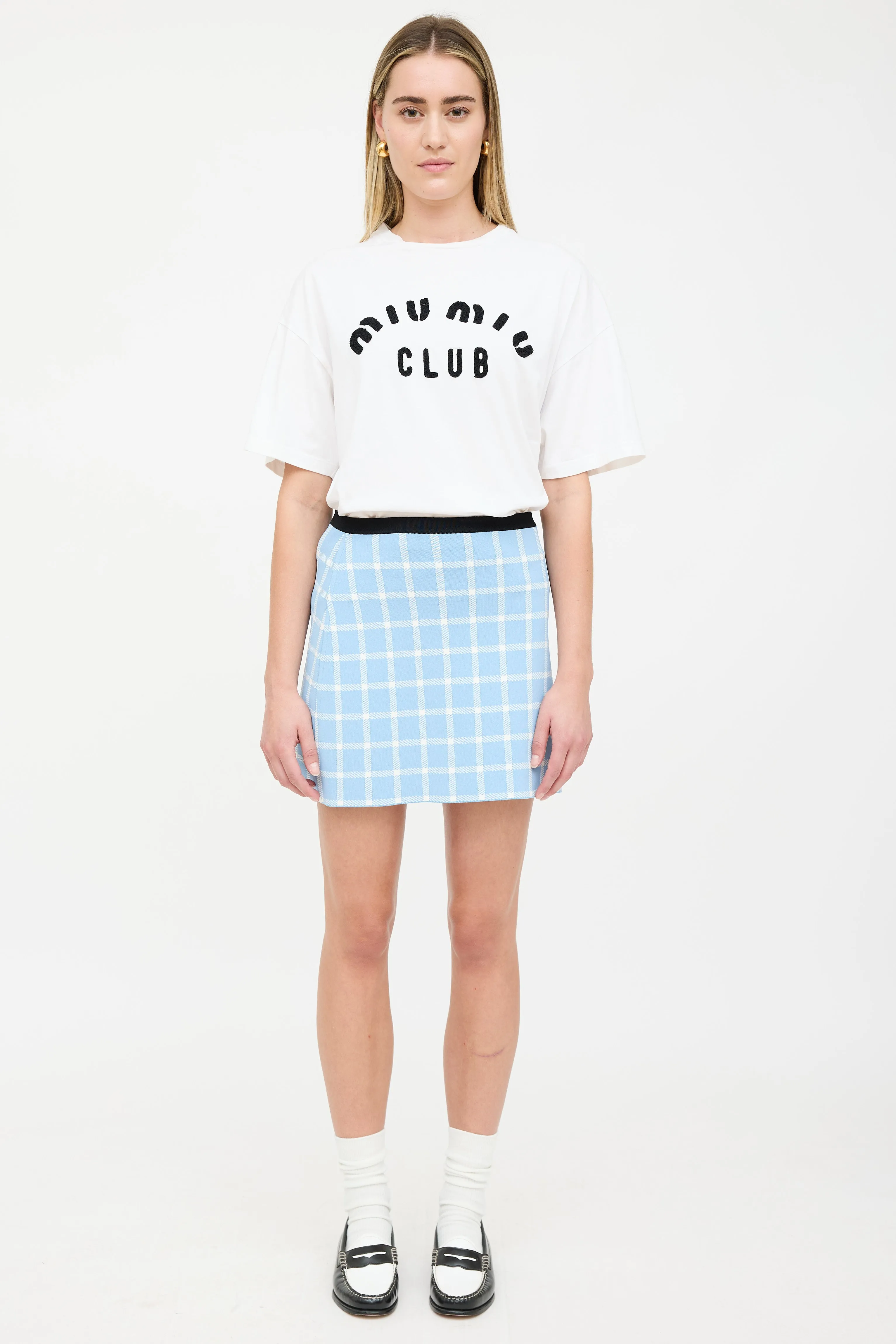Windowpane Mini Skirt sold by VSP Consignment product image thumbnail 5