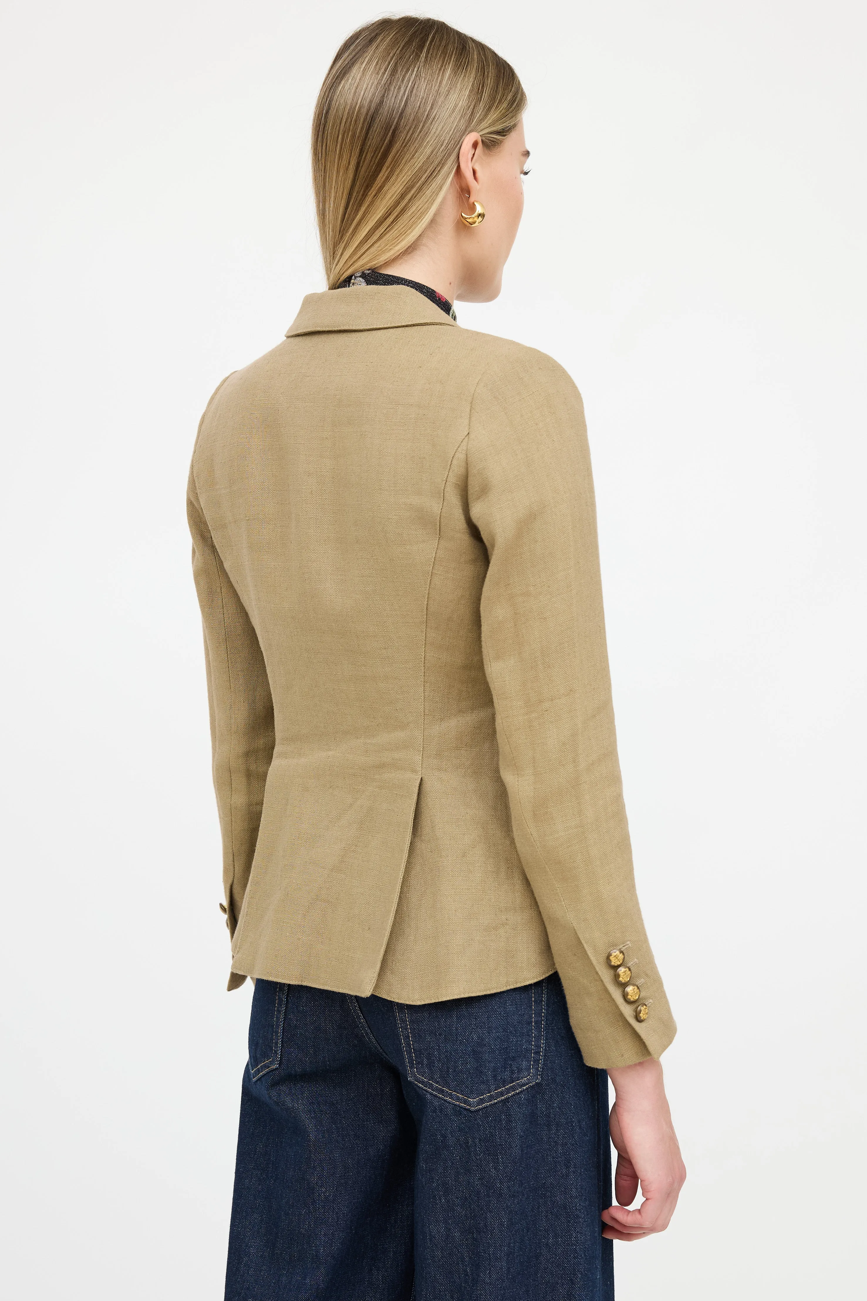 Linen Single Breasted Blazer sold by VSP Consignment product image thumbnail 4