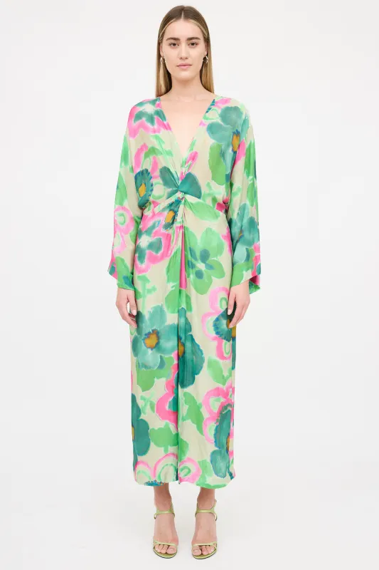 Patterned Twist Dress sold by VSP Consignment