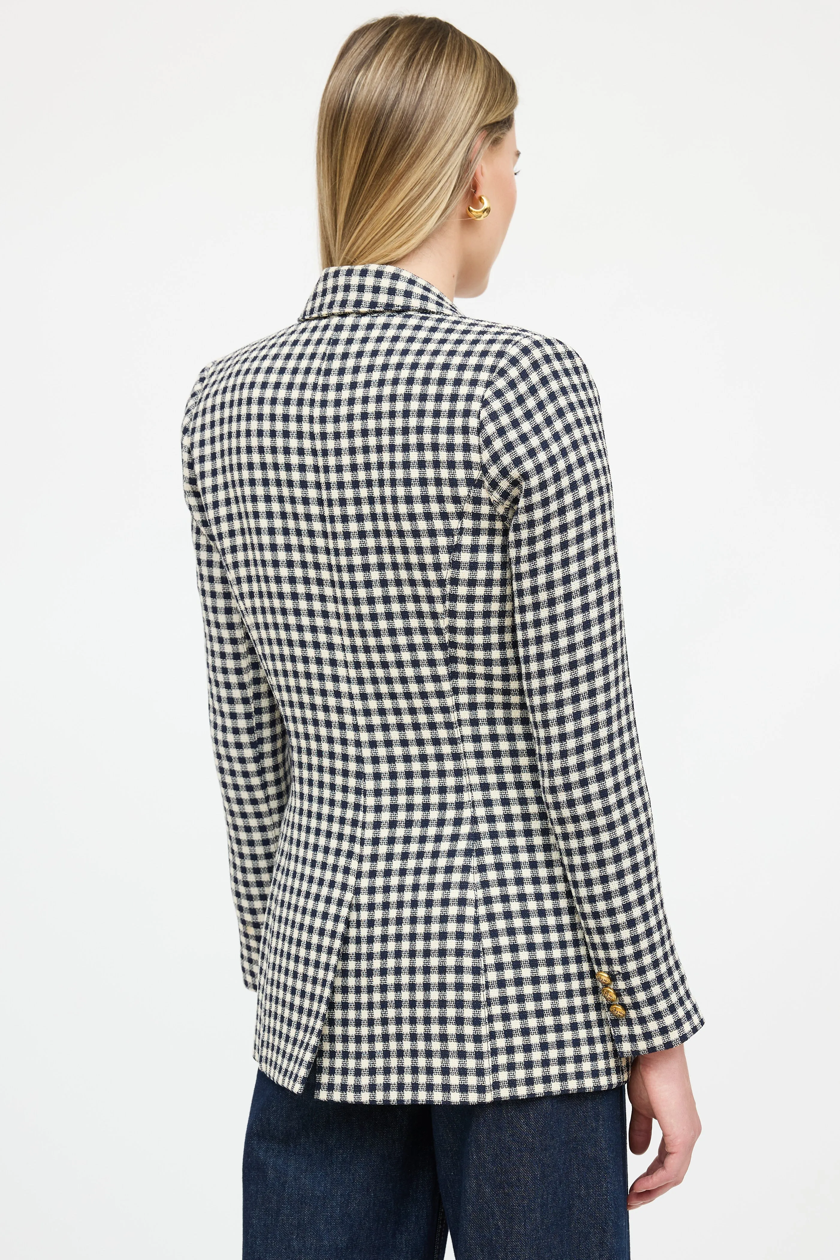 Wool Gingham Blazer sold by VSP Consignment product image thumbnail 5