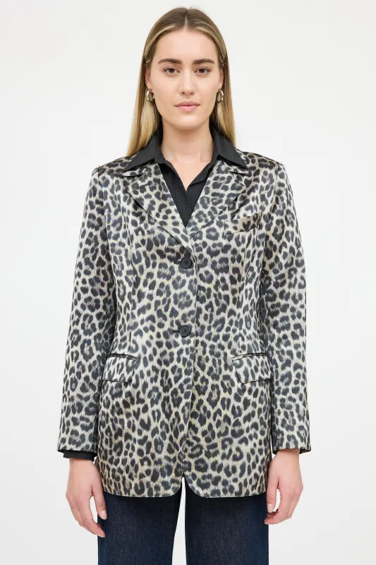 Patterned Satin Blazer sold by VSP Consignment