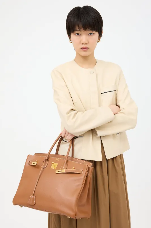 1996 Gold Courchevel Birkin 35 Bag sold by VSP Consignment