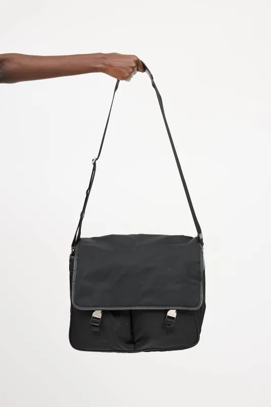 Nylon Messenger Bag sold by VSP Consignment