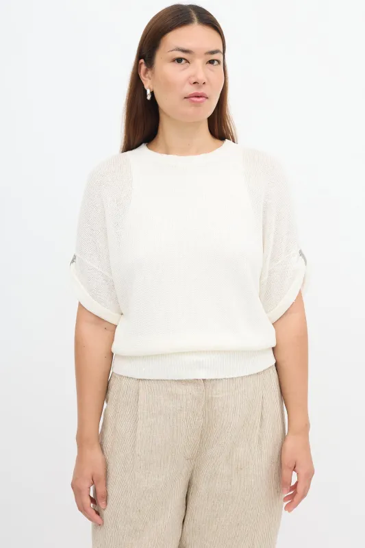 Knit Sequin Monili Top sold by VSP Consignment