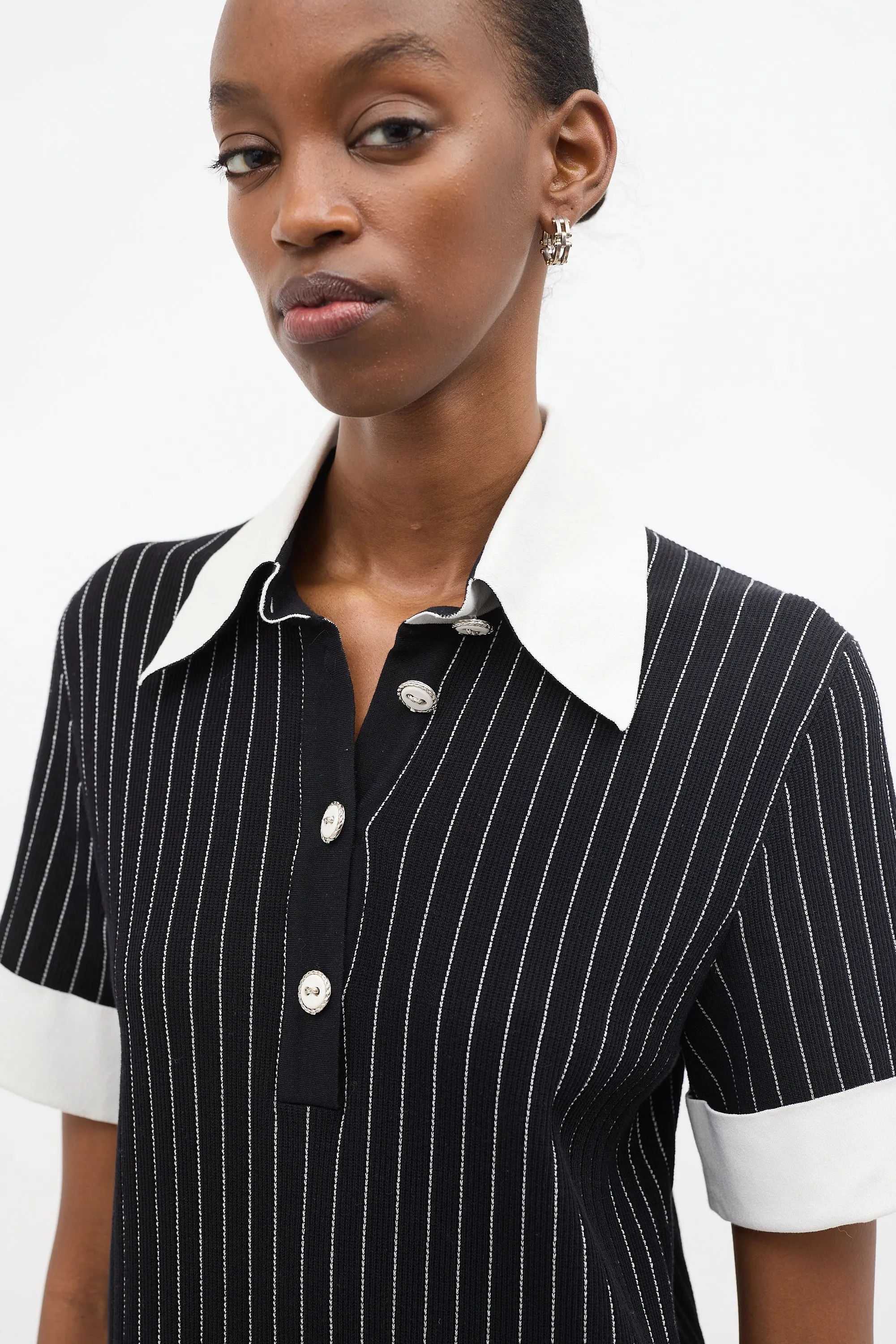 Spring 2015 Knit Pinstripe Polo Dress sold by VSP Consignment product image thumbnail 3