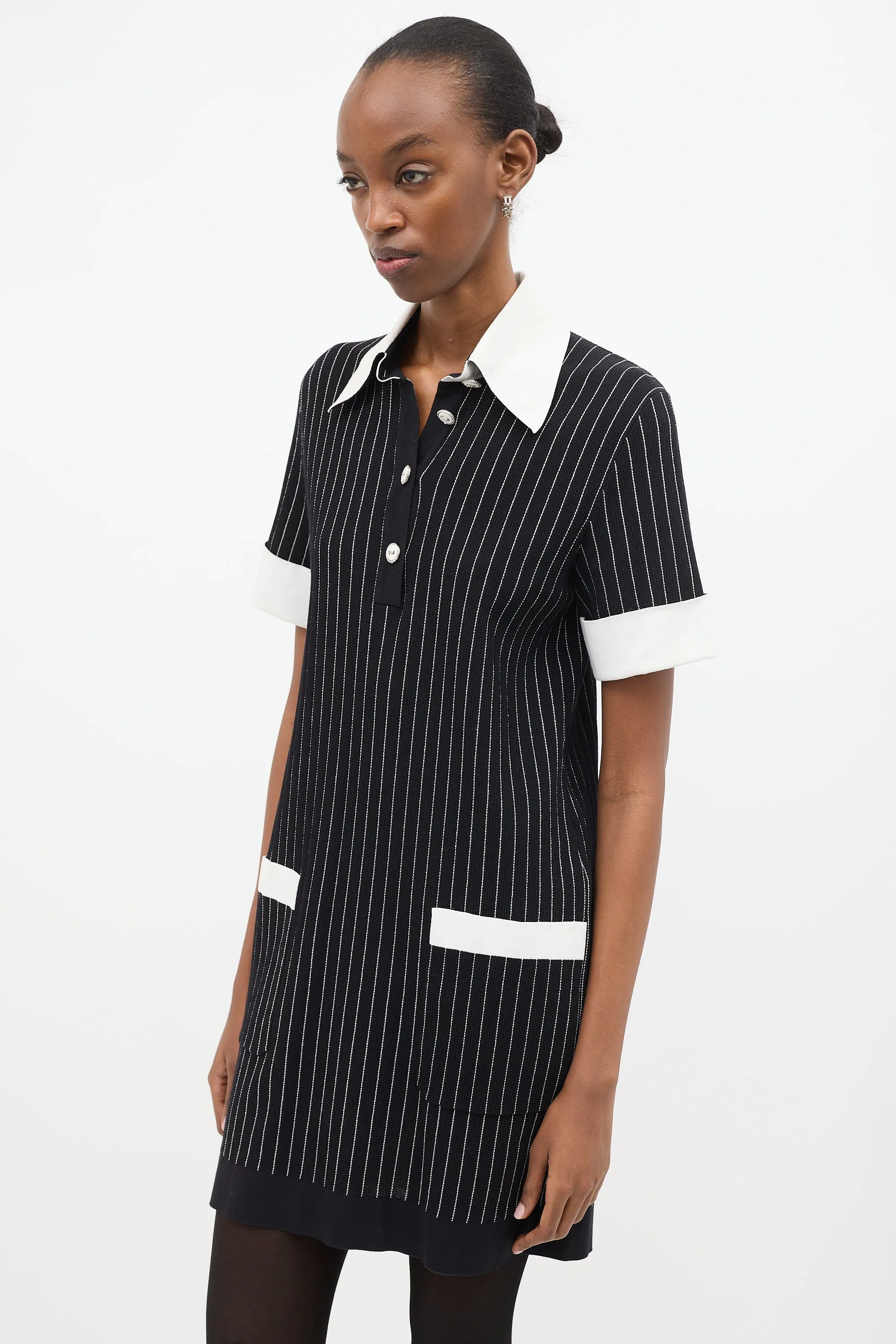 Spring 2015 Knit Pinstripe Polo Dress sold by VSP Consignment product image thumbnail 4