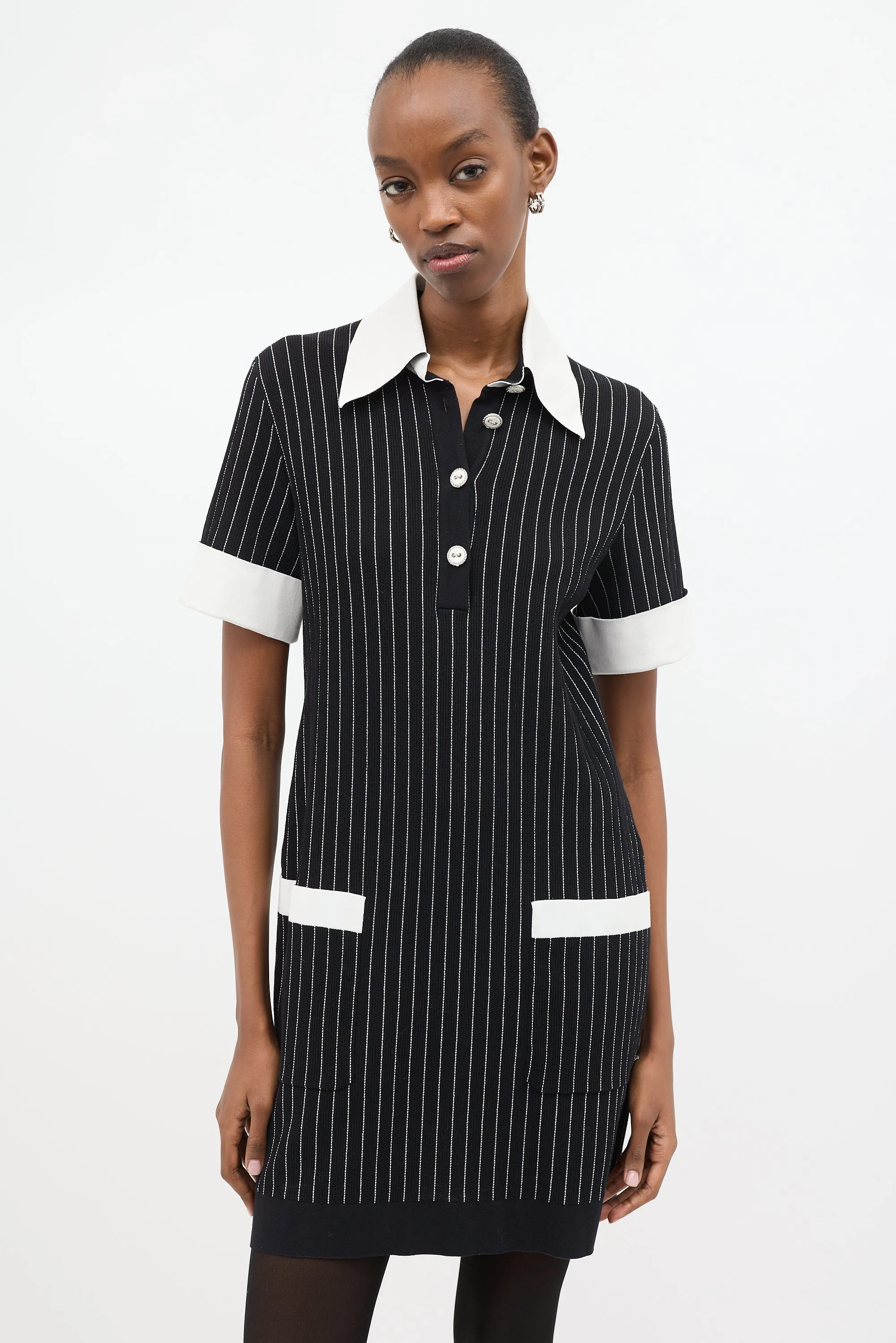 Spring 2015 Knit Pinstripe Polo Dress sold by VSP Consignment product image thumbnail 2