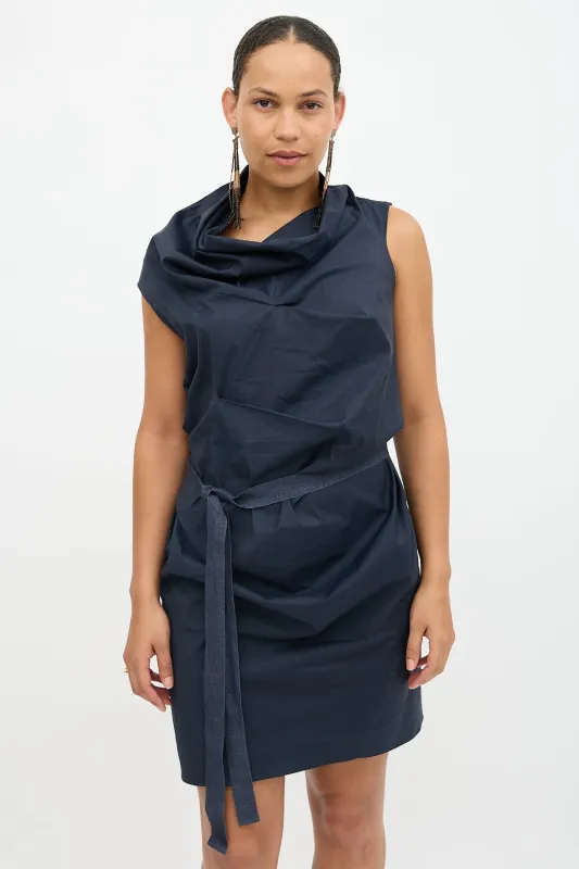 Draped Pleated Dress sold by VSP Consignment