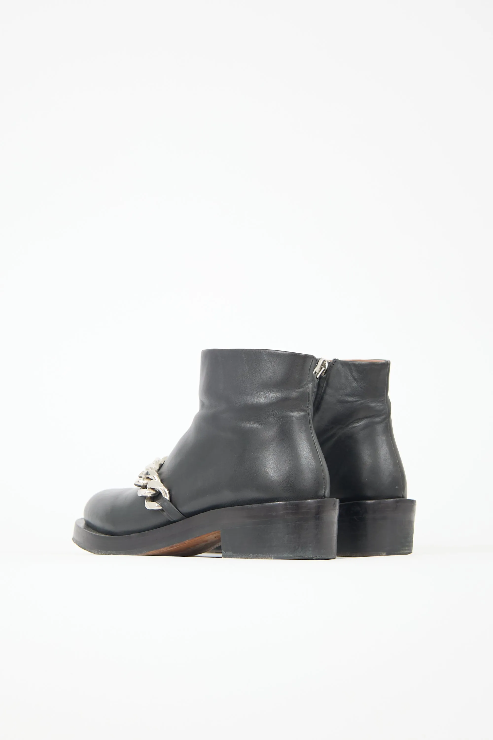Leather Laura Chain Ankle Boot sold by VSP Consignment product image thumbnail 4