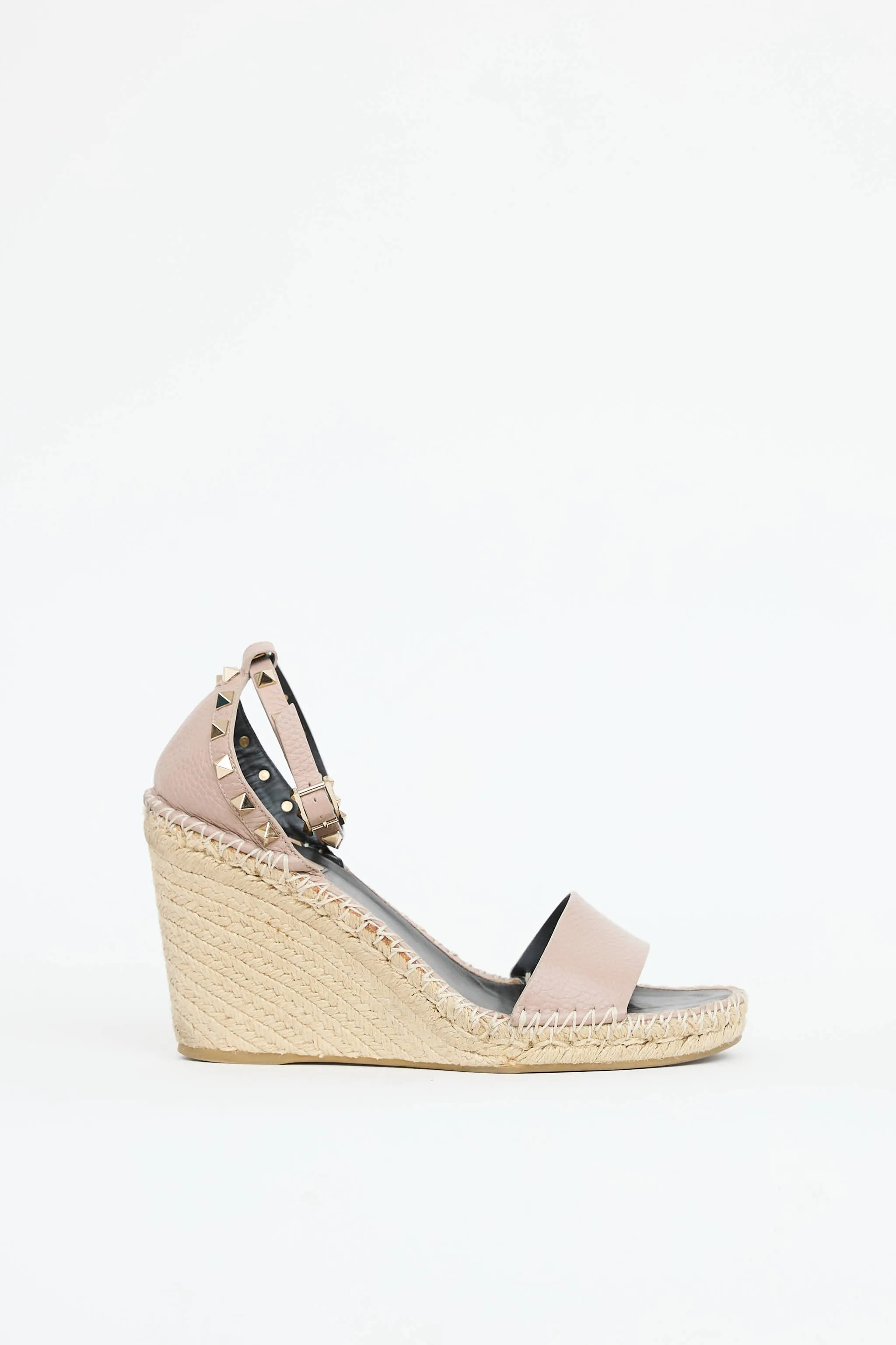 Rockstud Wedge Espadrille Sandal sold by VSP Consignment