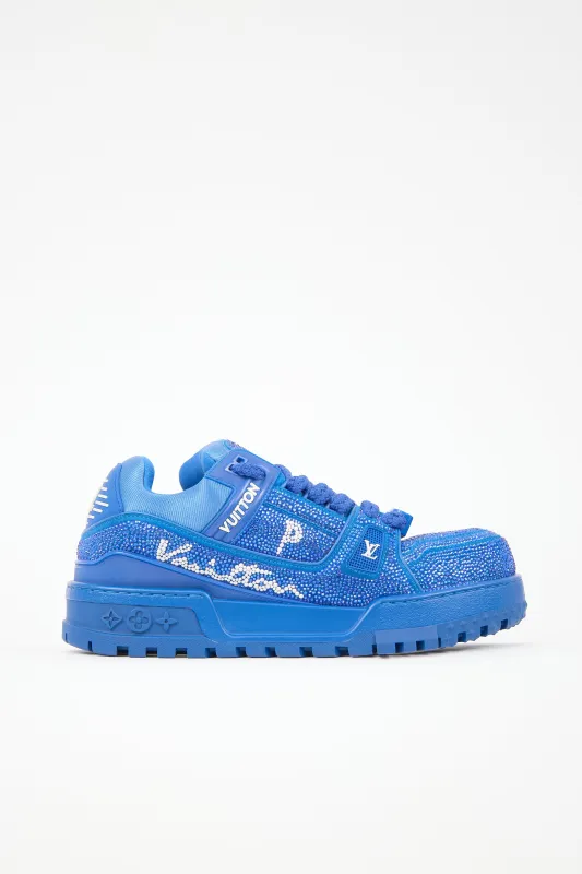 Crystals LV Trainer Maxi Sneaker sold by VSP Consignment