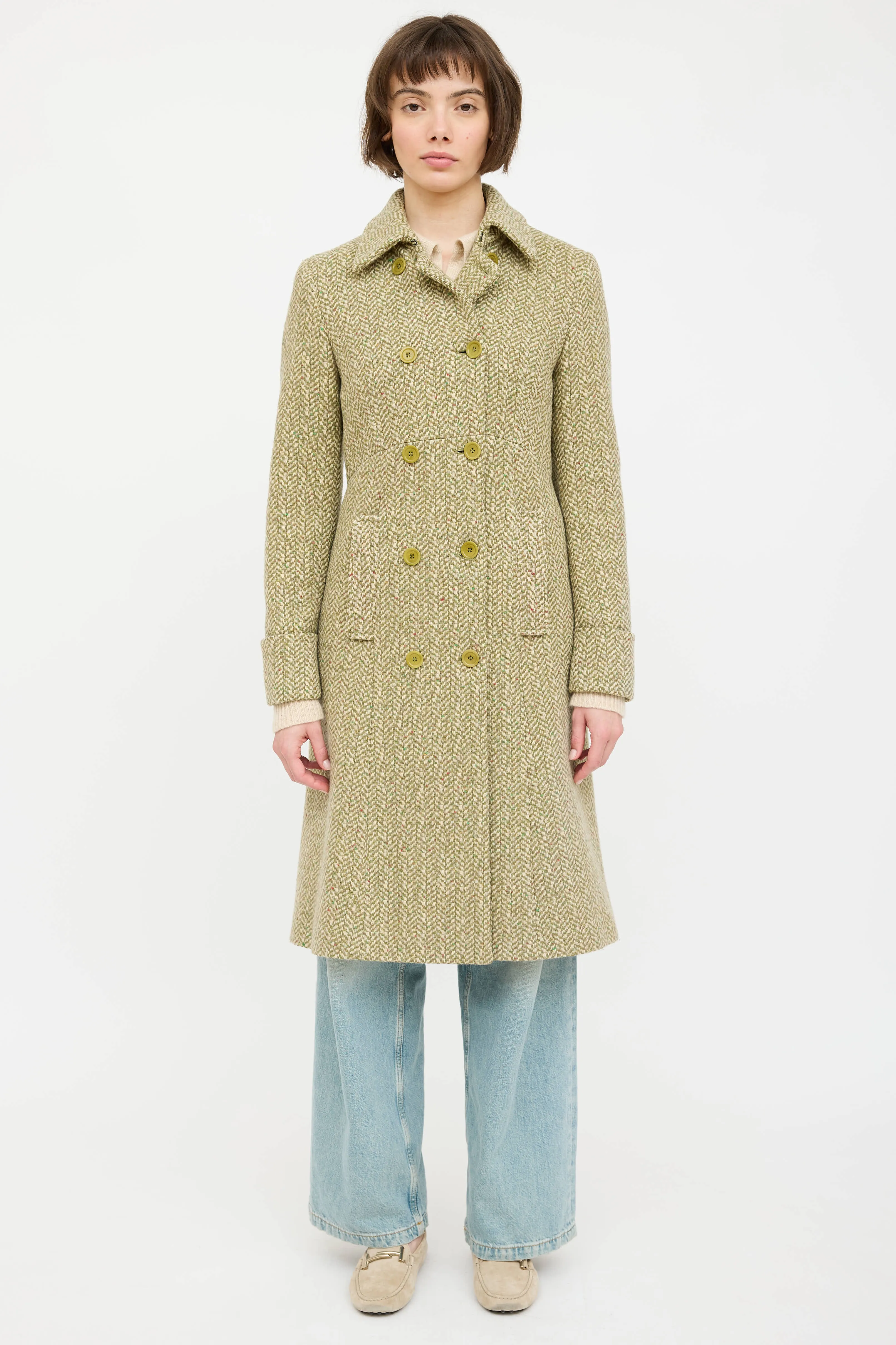 Wool Woven Double Breasted Coat sold by VSP Consignment product image thumbnail 5