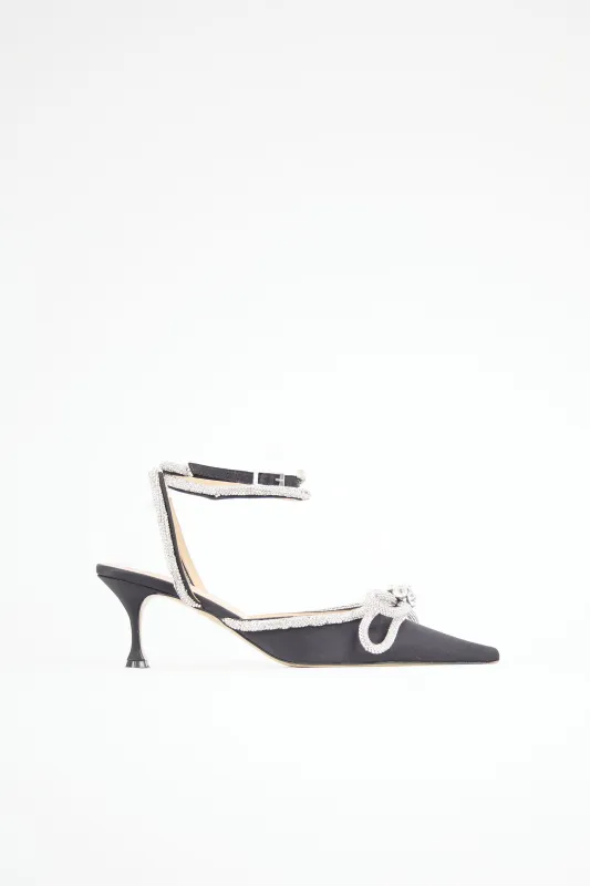 Satin Double Bow Heel sold by VSP Consignment