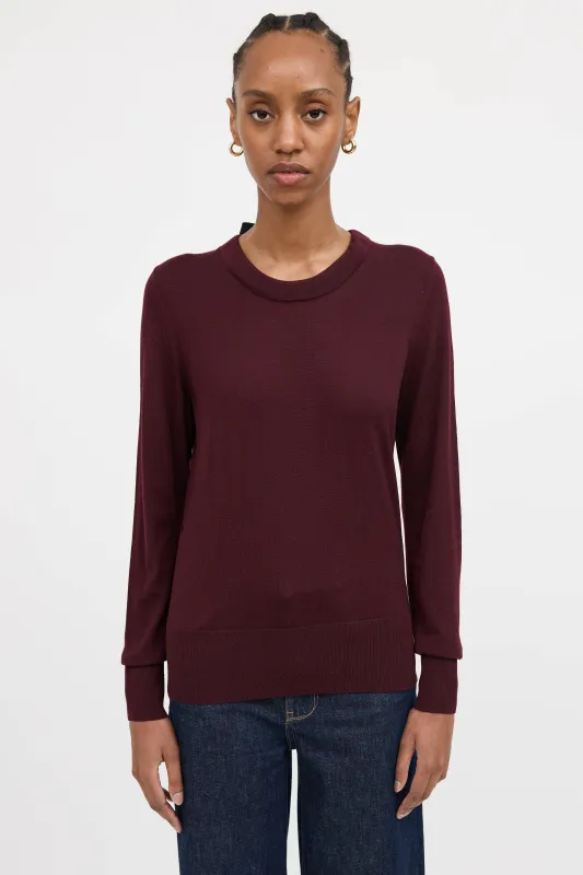 Wool Bow Top made by Burberry