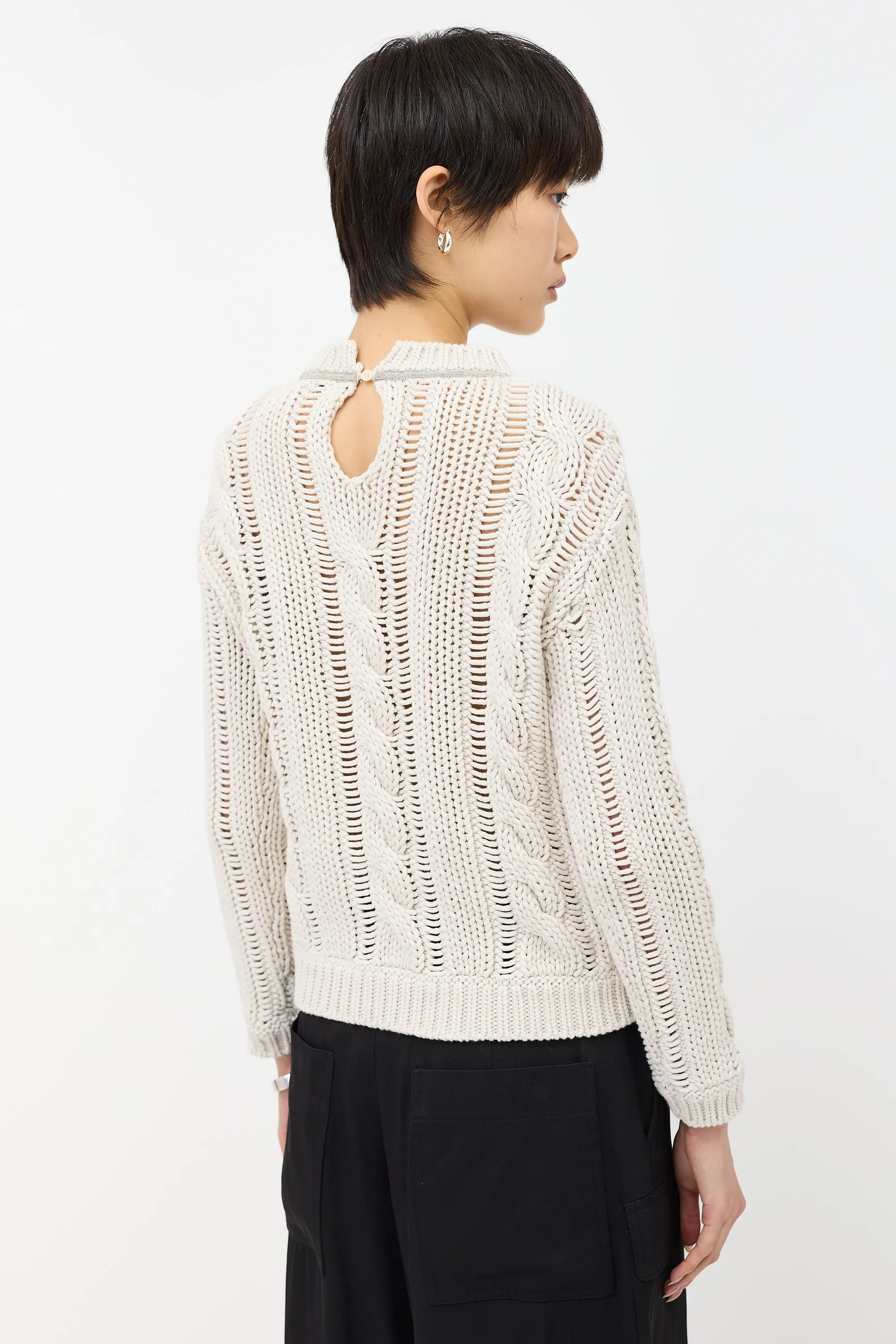Cable Knit Monili Sweater sold by VSP Consignment product image thumbnail 4
