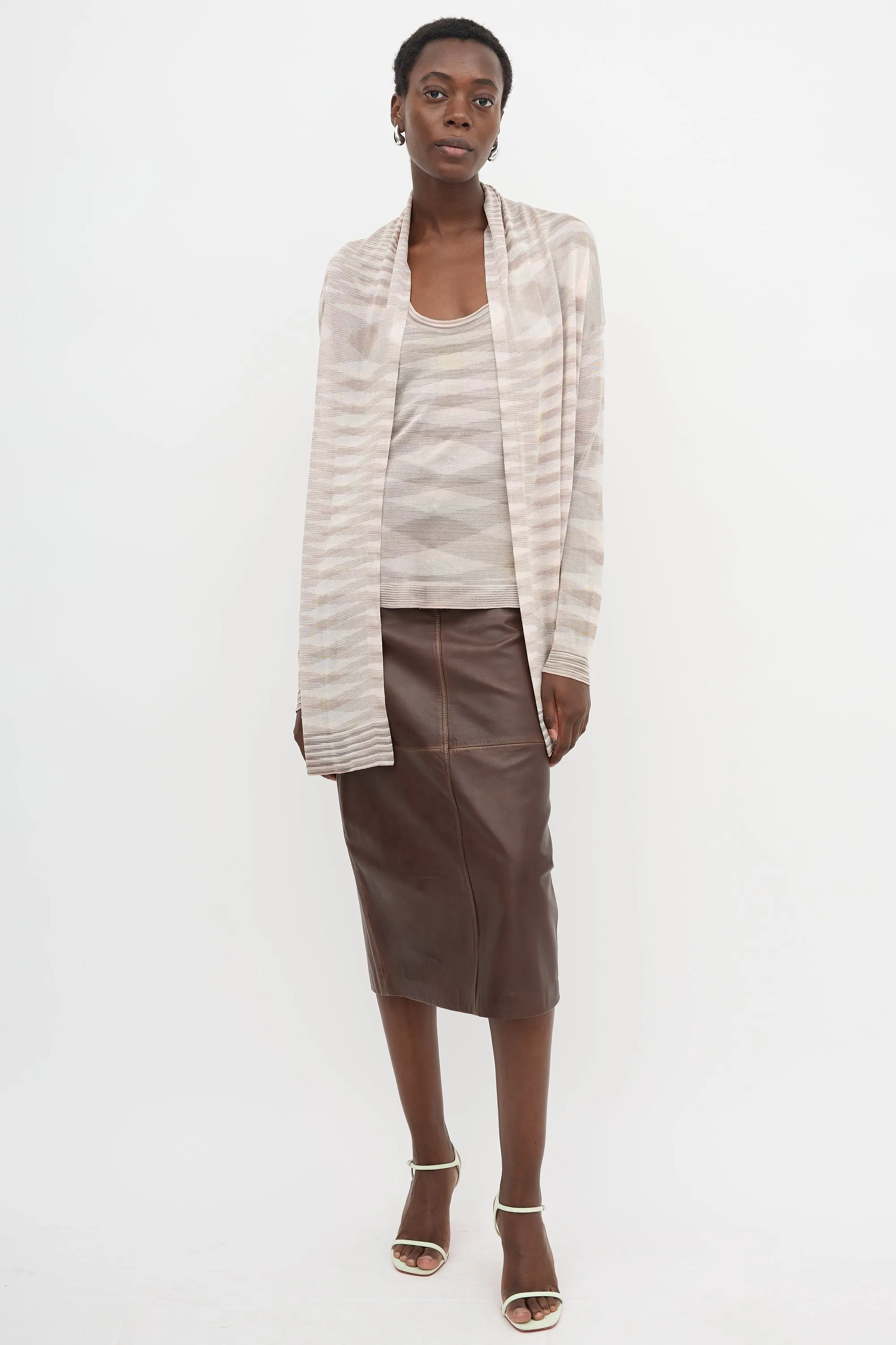 Stripe Drape Cardigan sold by VSP Consignment product image thumbnail 5