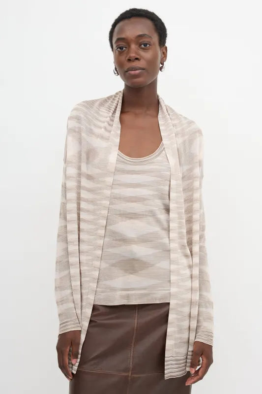 Stripe Drape Cardigan made by Missoni