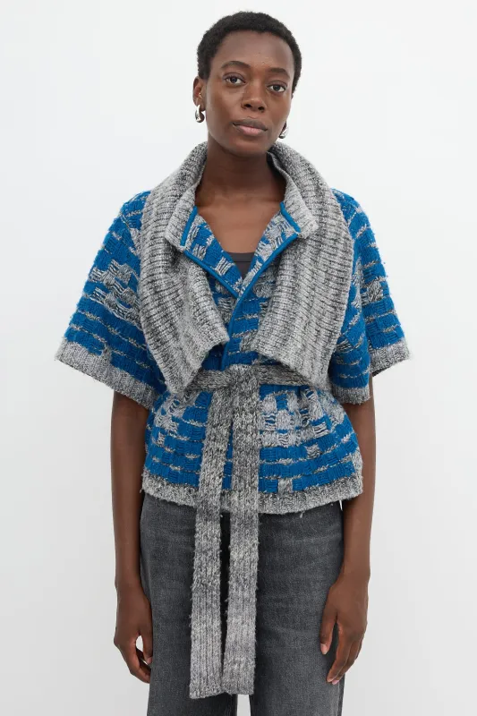 Woven Short Sleeve Cardigan made by Missoni