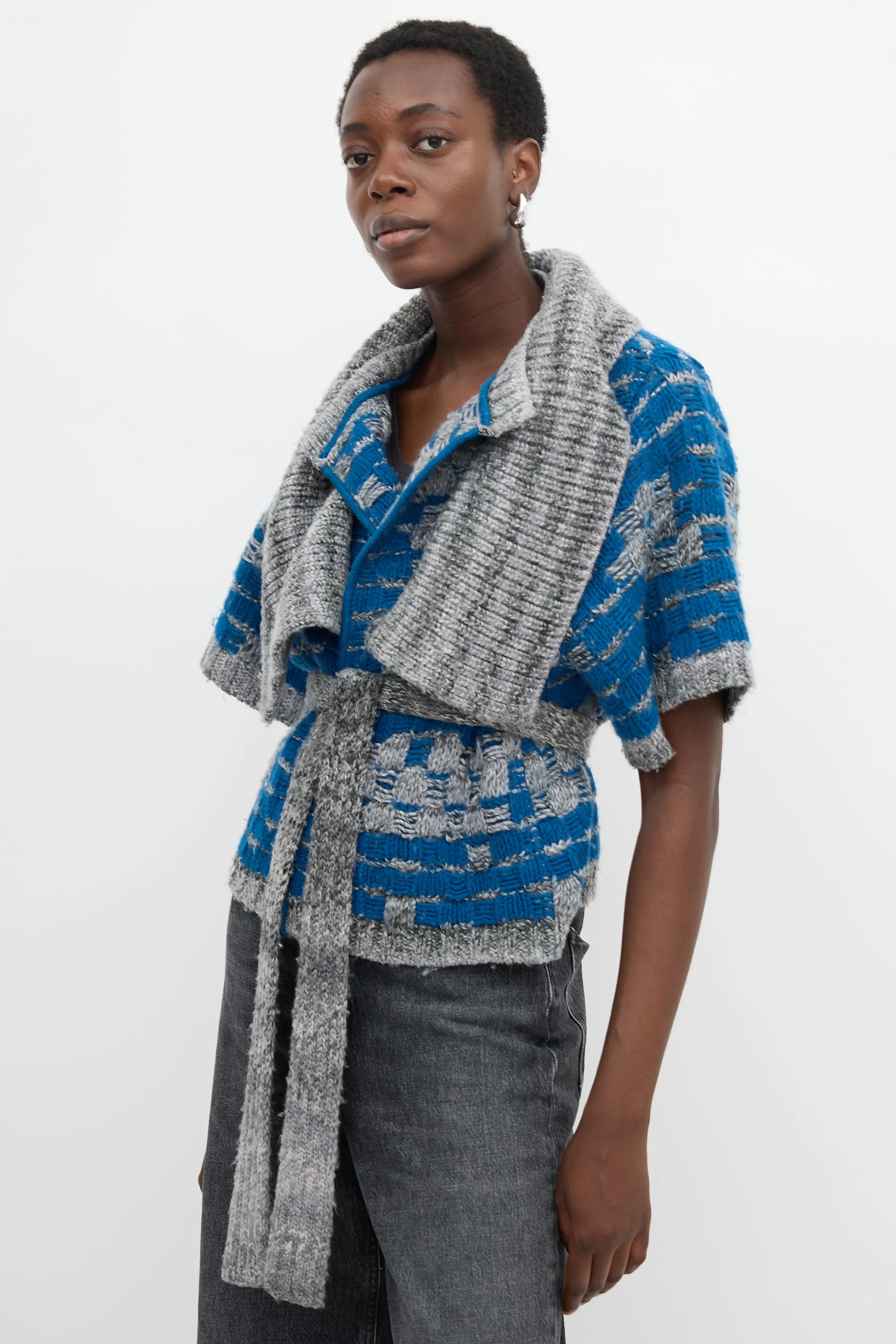 Woven Short Sleeve Cardigan sold by VSP Consignment product image thumbnail 3