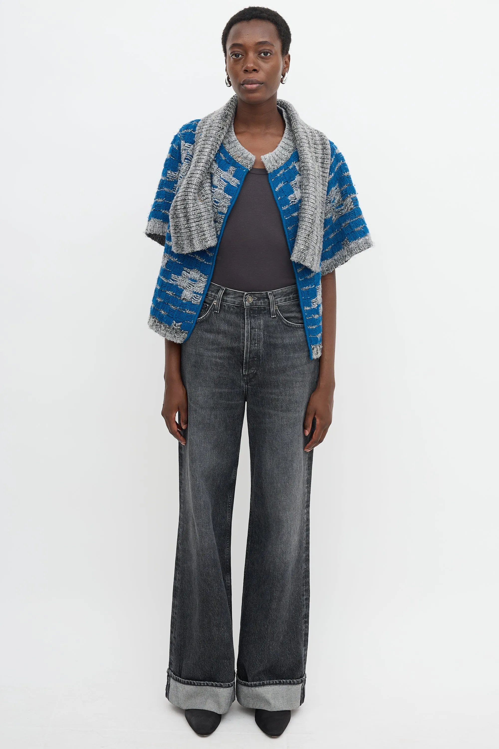 Woven Short Sleeve Cardigan sold by VSP Consignment product image thumbnail 2