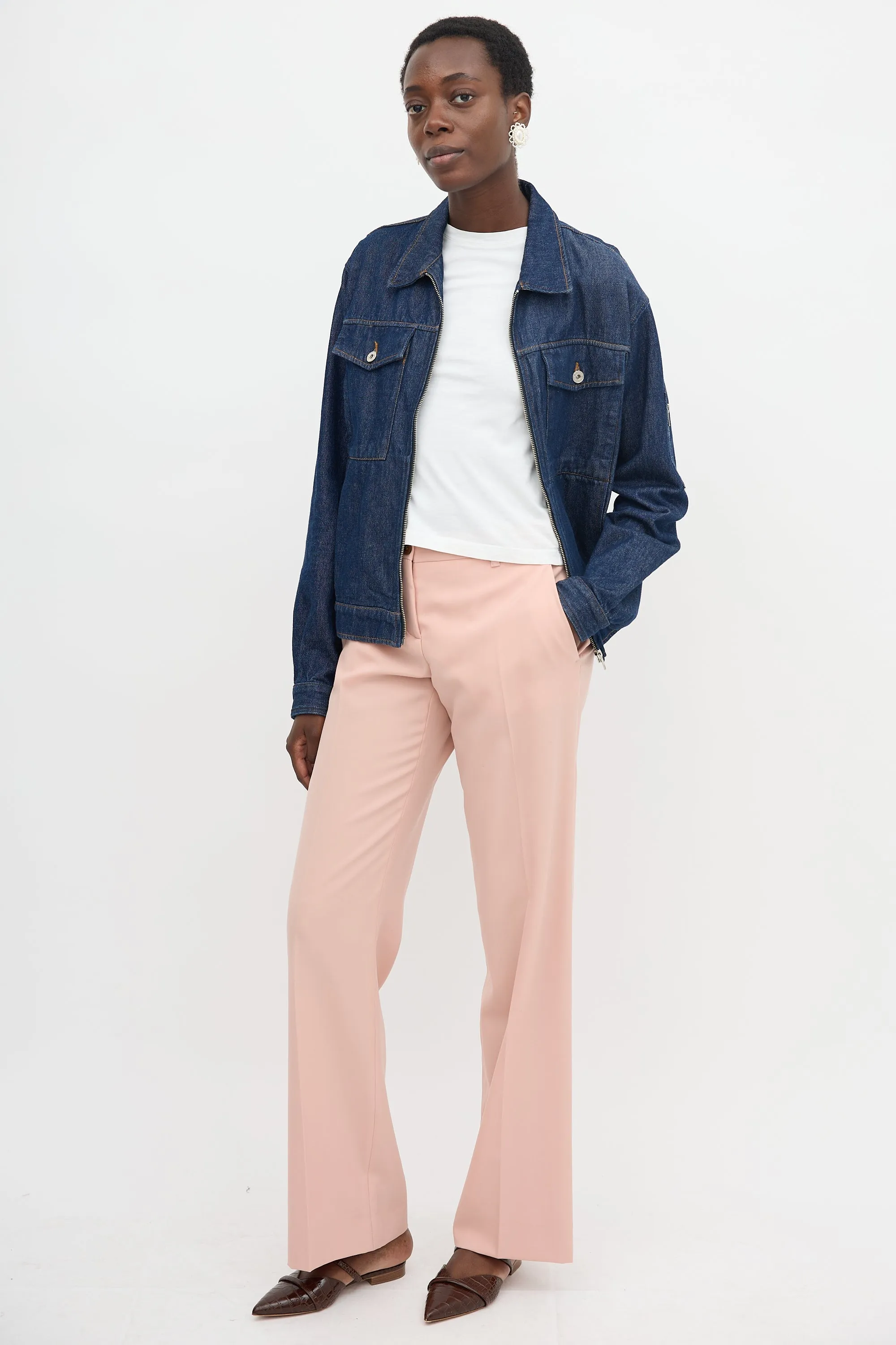 Wool Wide Leg Trouser sold by VSP Consignment product image thumbnail 2