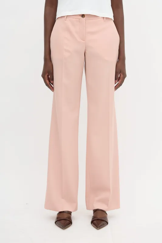 Wool Wide Leg Trouser made by Miu Miu