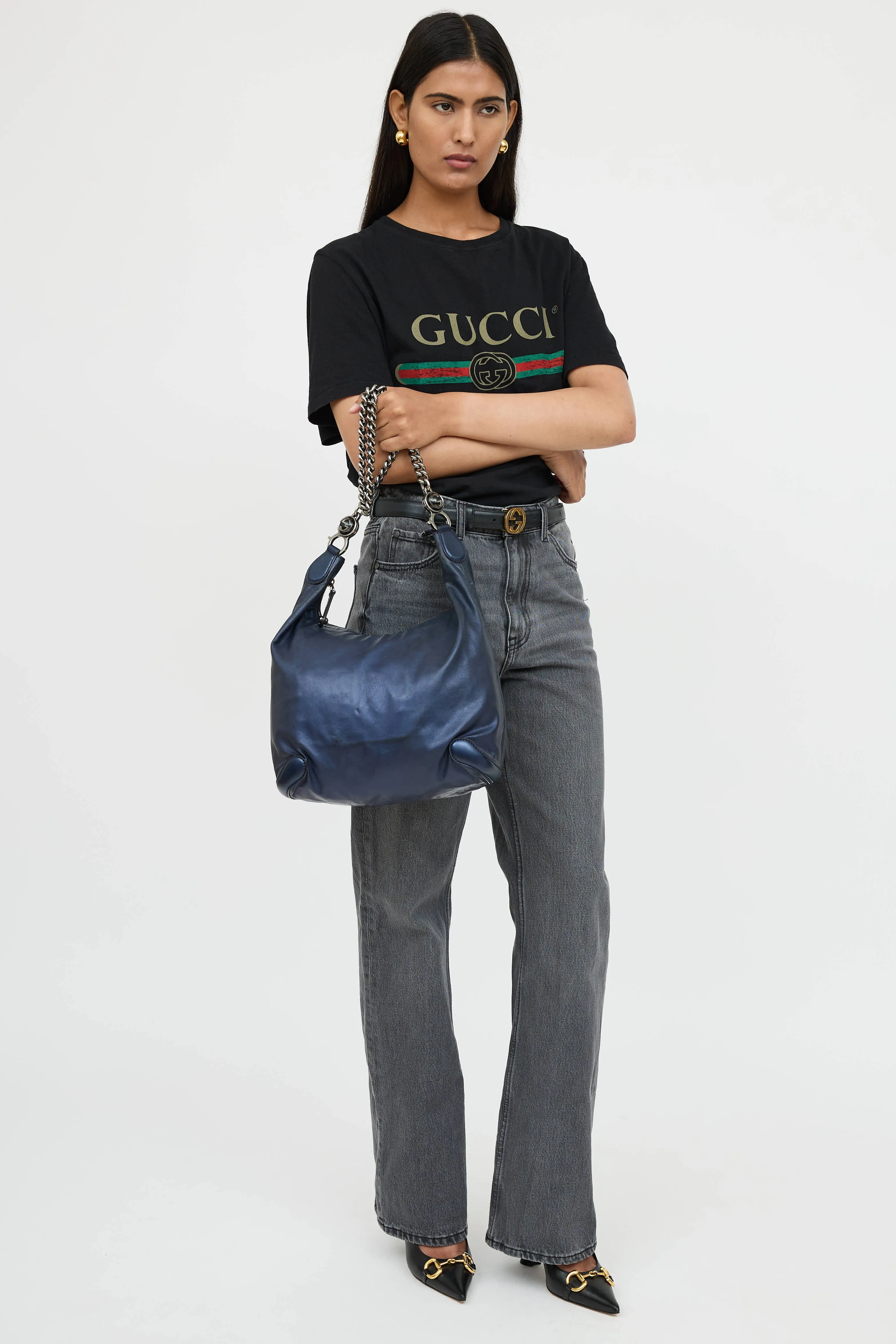Leather Galaxy Shoulder Bag sold by VSP Consignment product image thumbnail 5