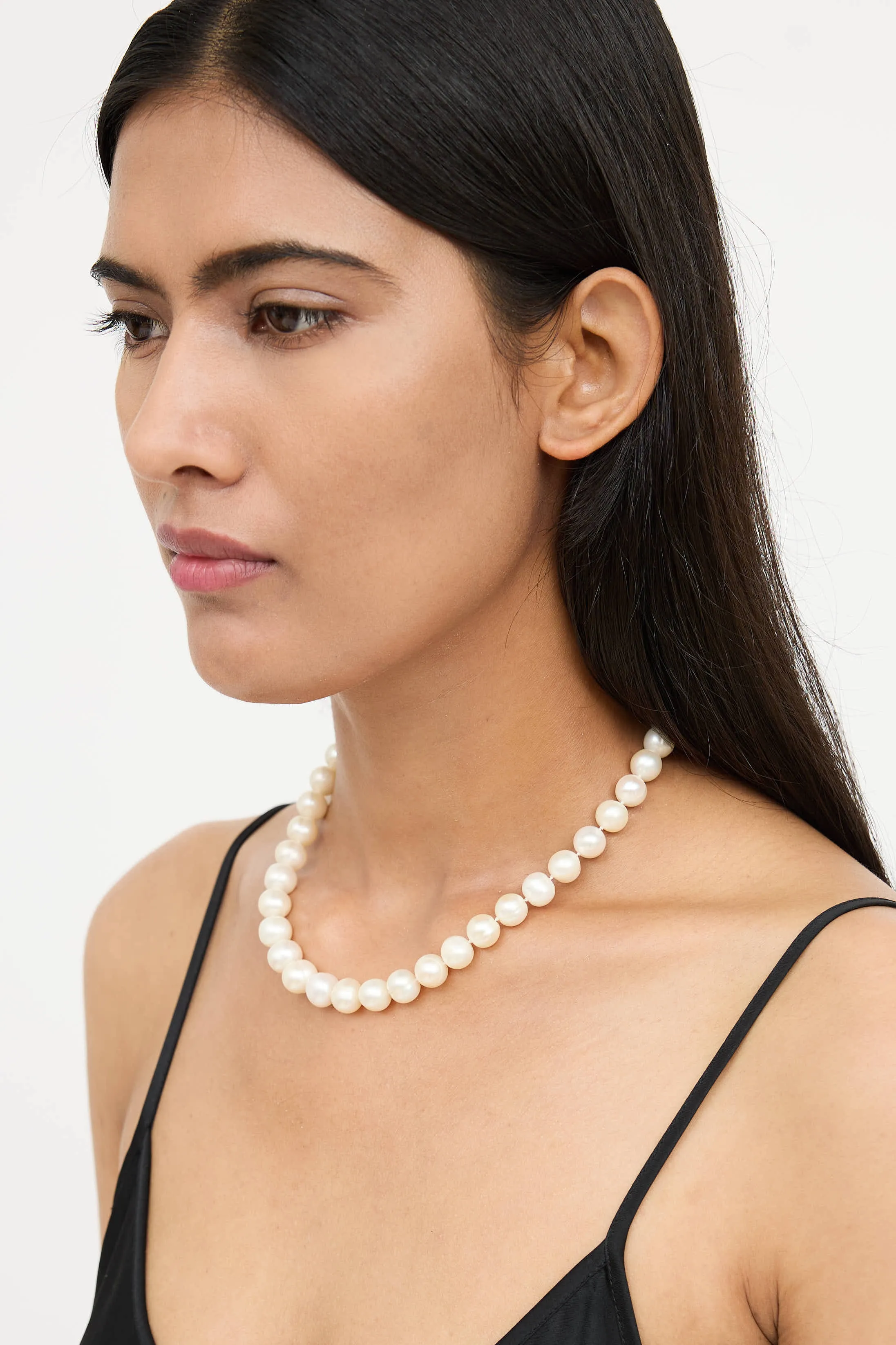 14K Gold Pearl Necklace sold by VSP Consignment product image thumbnail 3