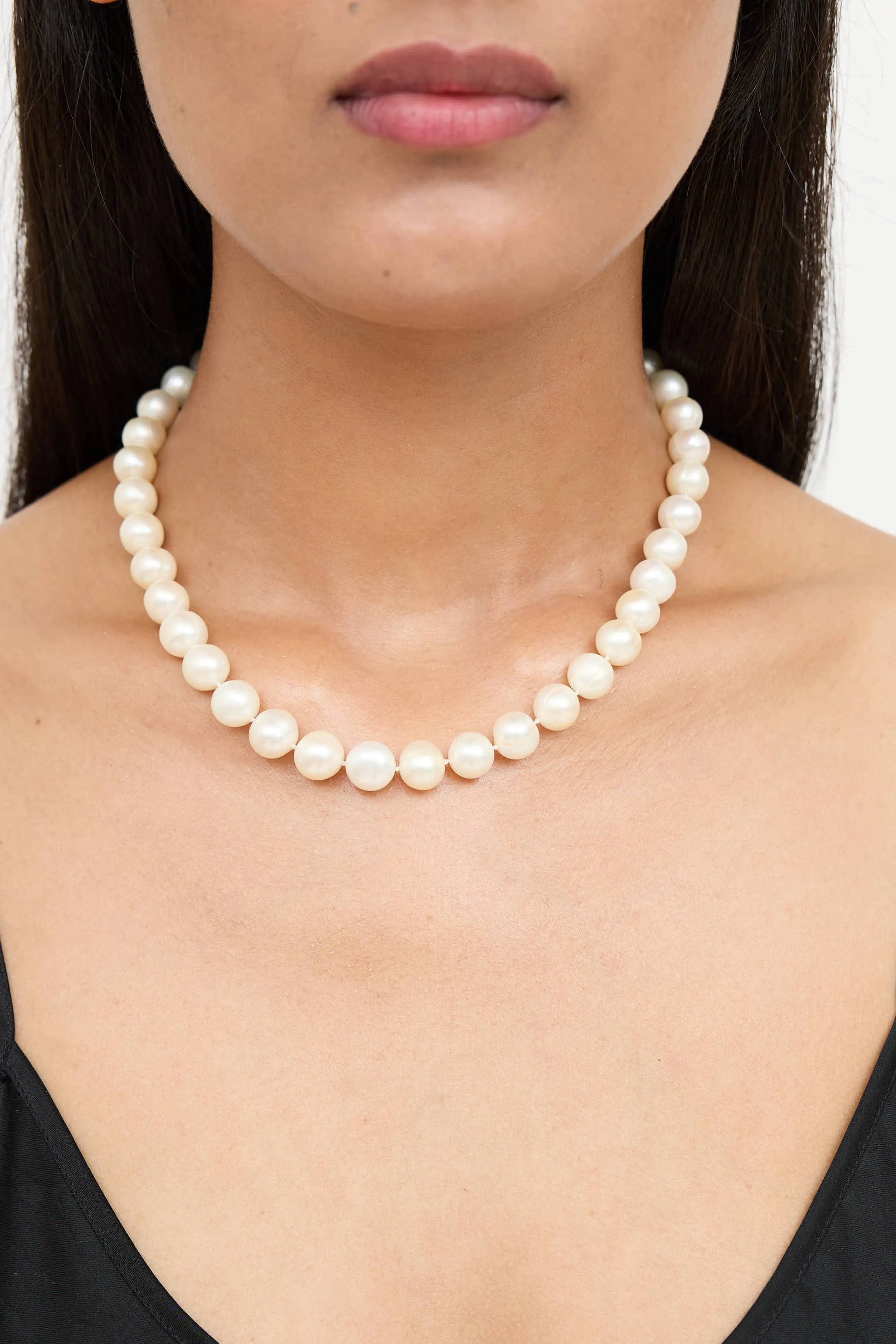 14K Gold Pearl Necklace sold by VSP Consignment