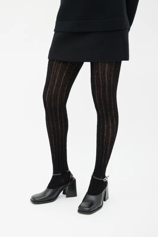 Loose Ribbed Knit Tights sold by VSP Consignment