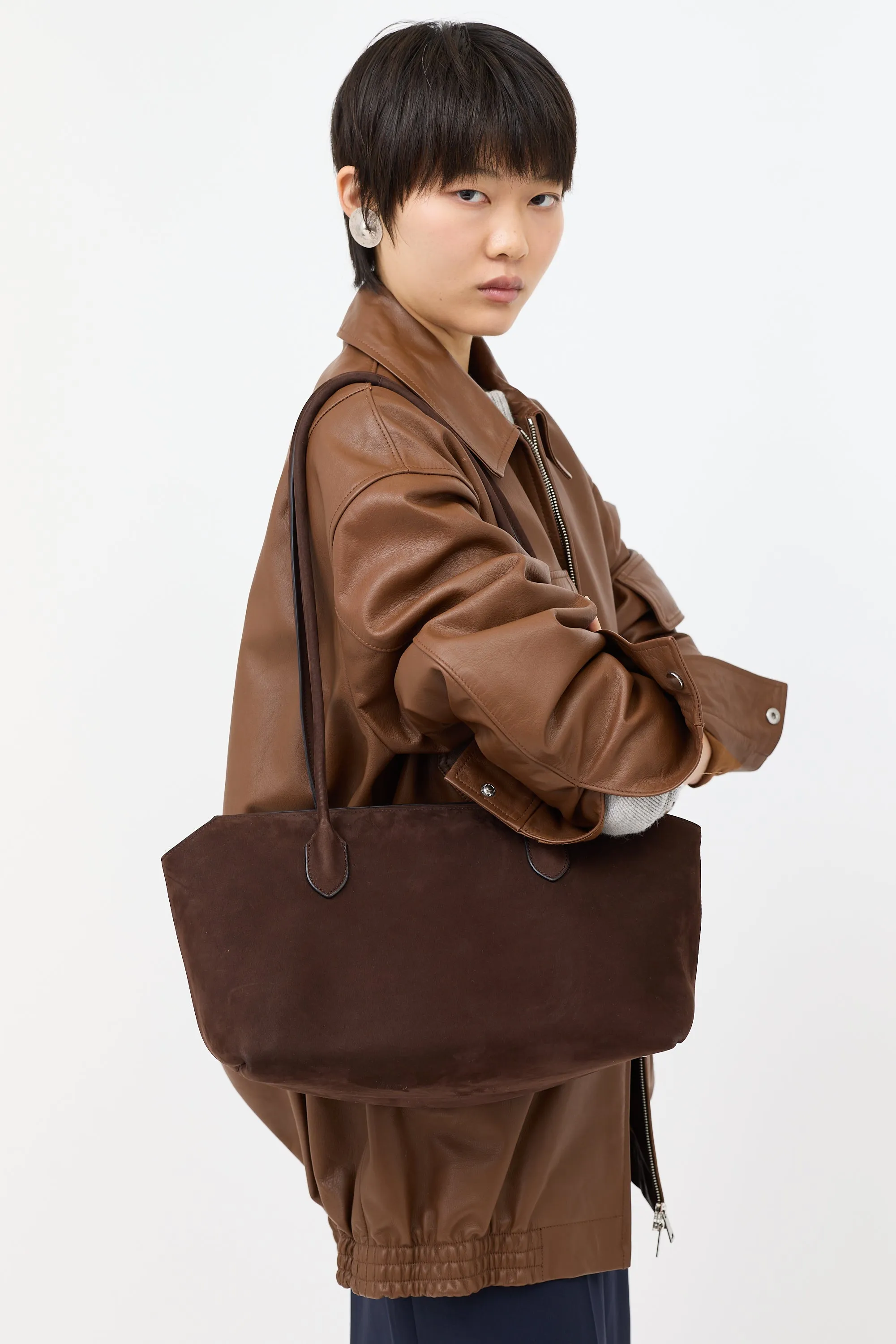 Suede Terrasse Shoulder Bag sold by VSP Consignment product image thumbnail 2