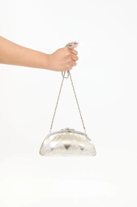 Swarovski Crystal Embellished Clutch sold by VSP Consignment