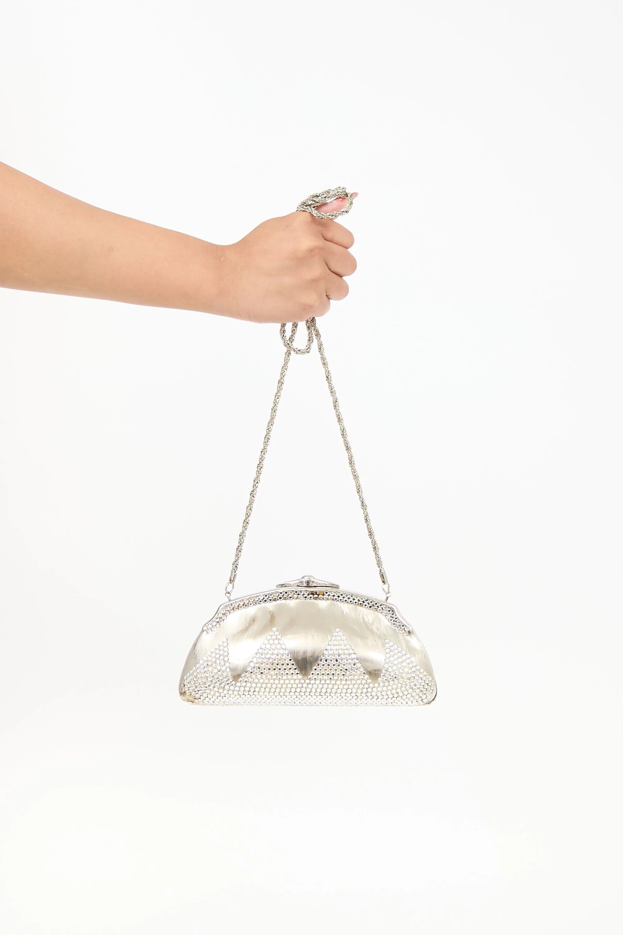 Swarovski Crystal Embellished Clutch sold by VSP Consignment