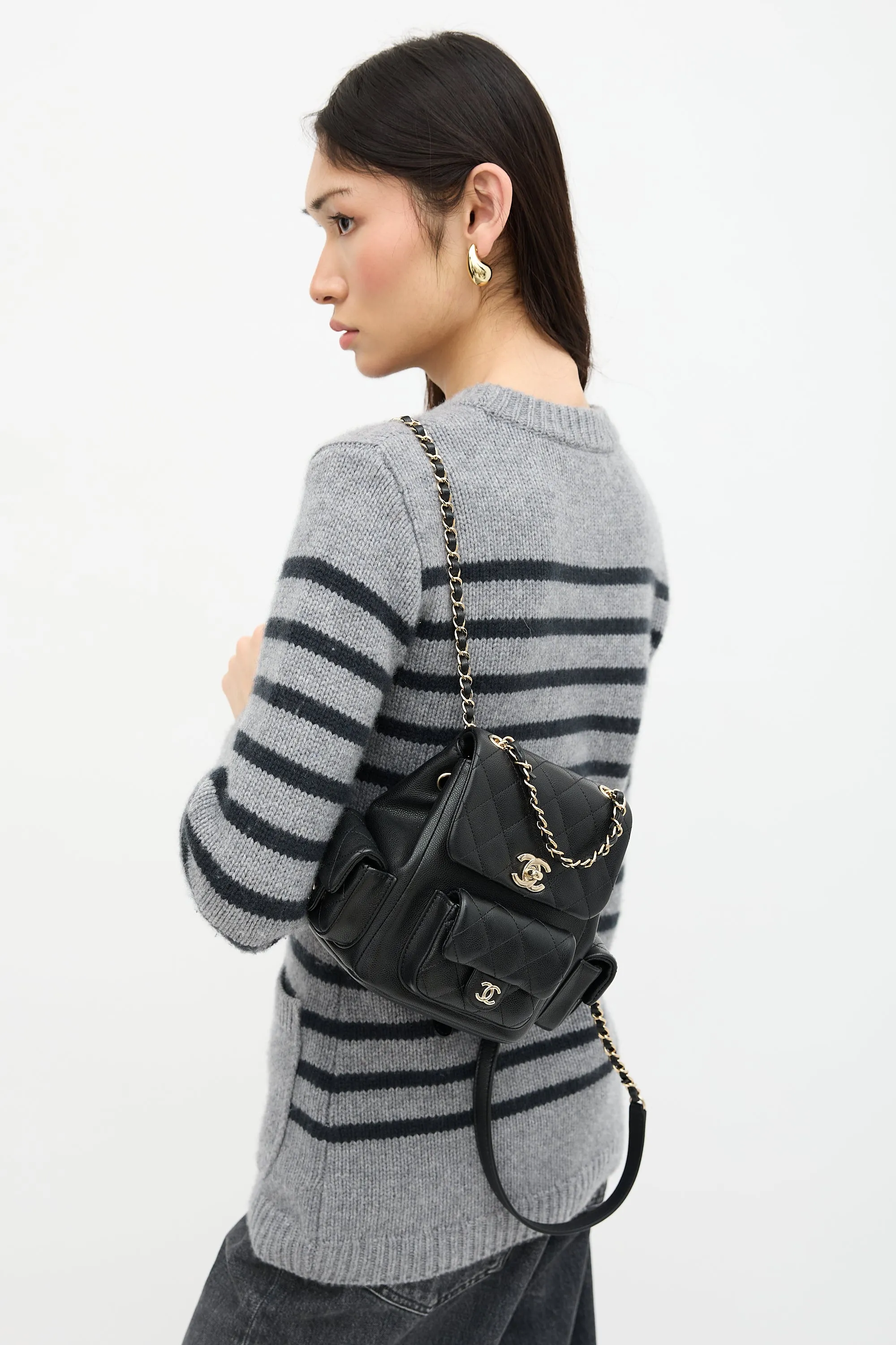 2023 Quilted Leather Duma Mini Backpack sold by VSP Consignment product image thumbnail 5