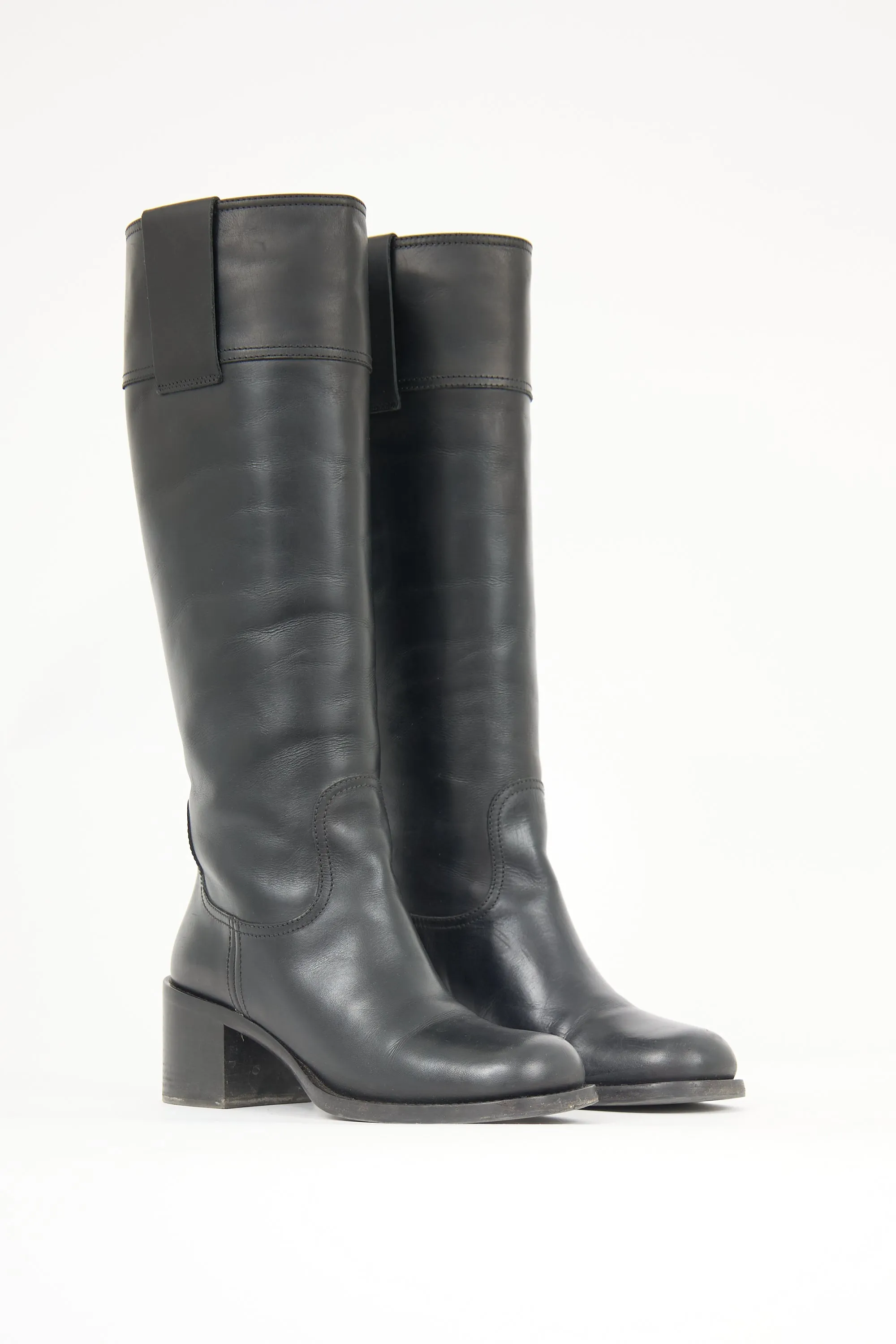 Leather Knee High Boot sold by VSP Consignment product image thumbnail 2