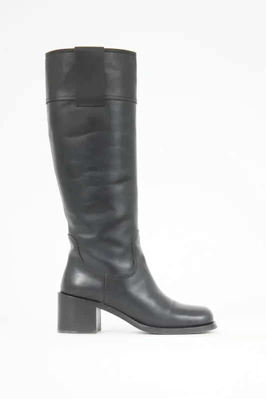 Leather Knee High Boot sold by VSP Consignment