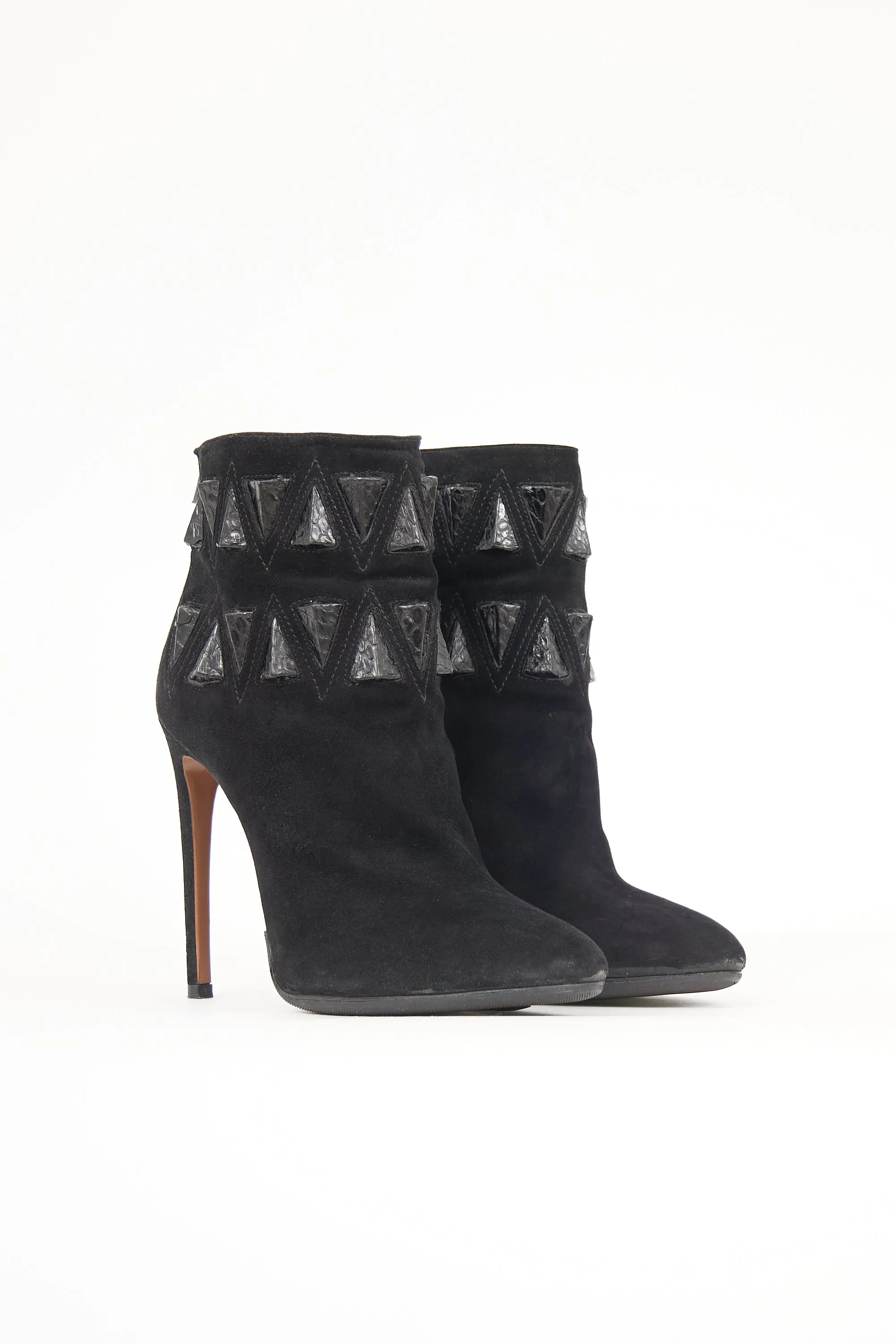 Suede Embellished Boot sold by VSP Consignment product image thumbnail 2