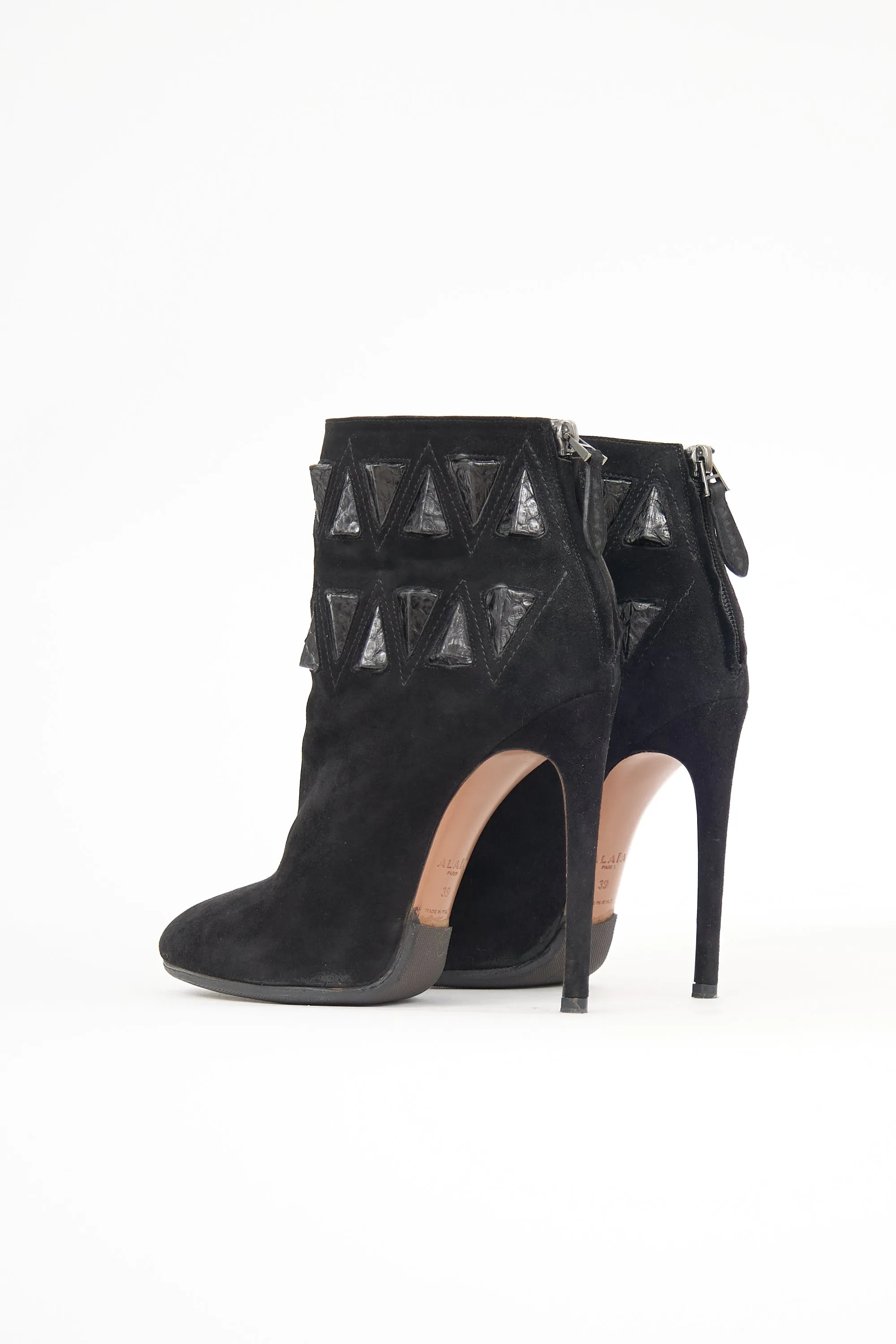 Suede Embellished Boot sold by VSP Consignment product image thumbnail 4