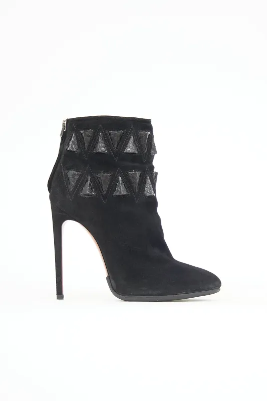 Suede Embellished Boot sold by VSP Consignment