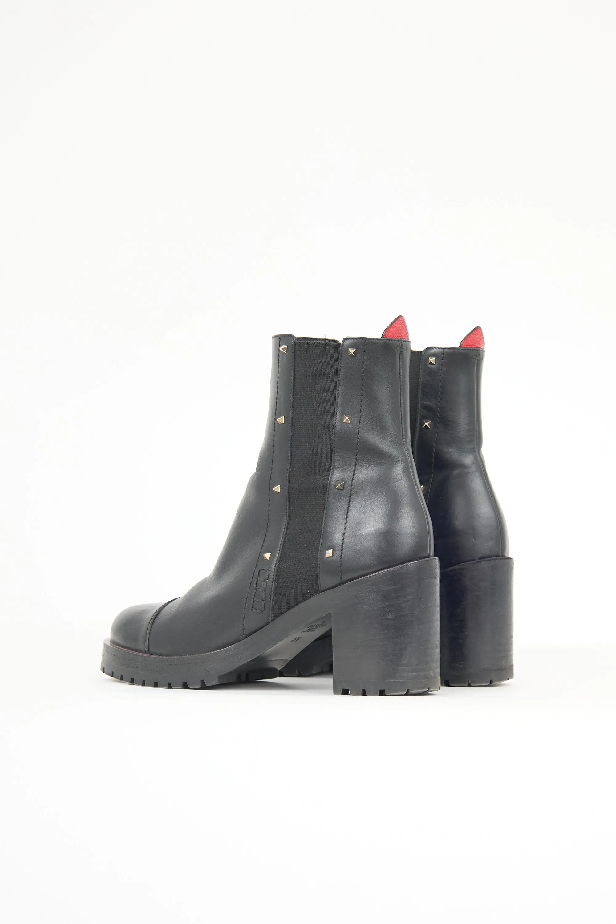 Leather Rockstud Boot sold by VSP Consignment product image thumbnail 4