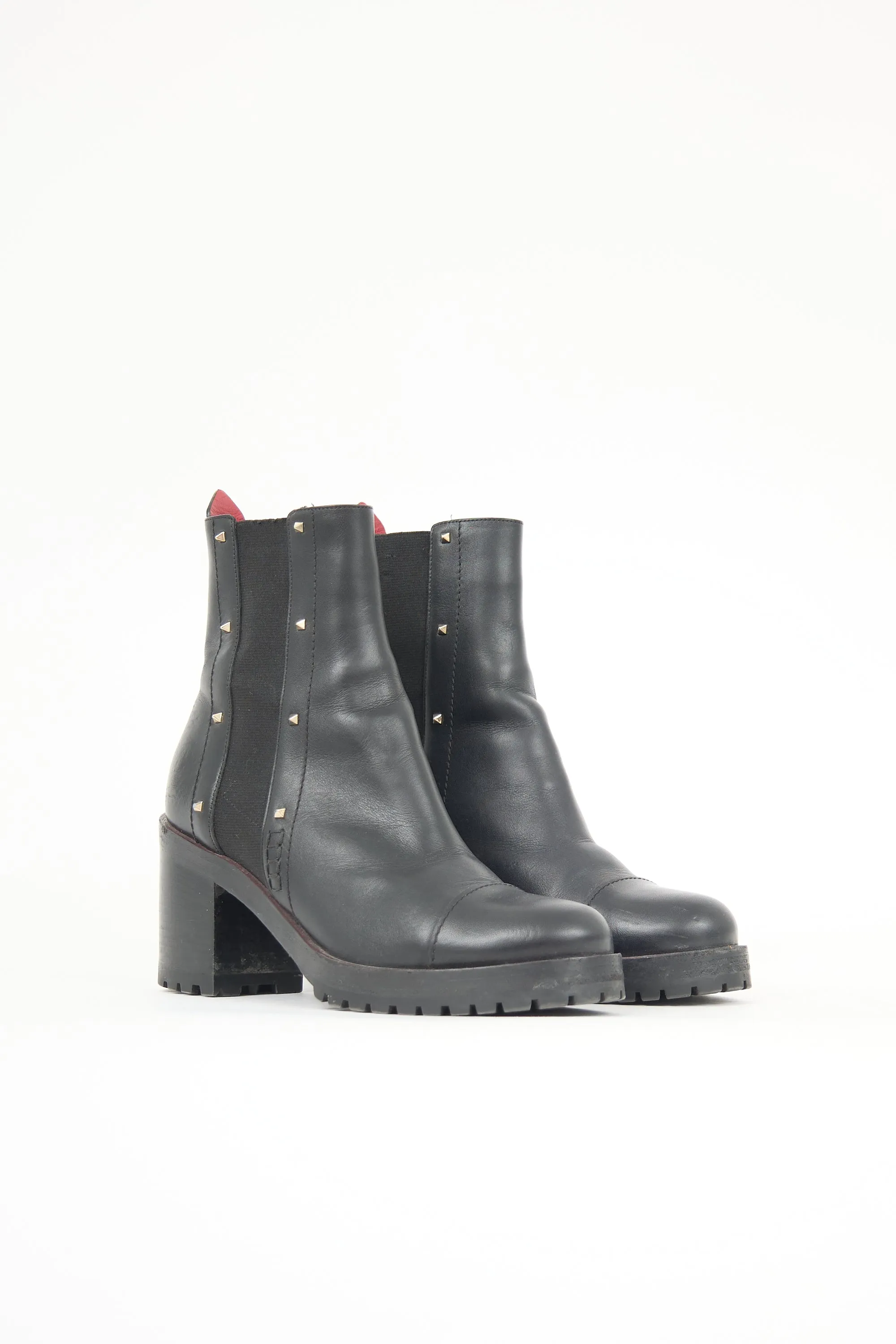 Leather Rockstud Boot sold by VSP Consignment product image thumbnail 2