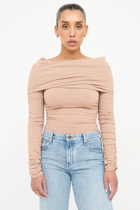Zuri Off Shoulder Top made by KHAITE