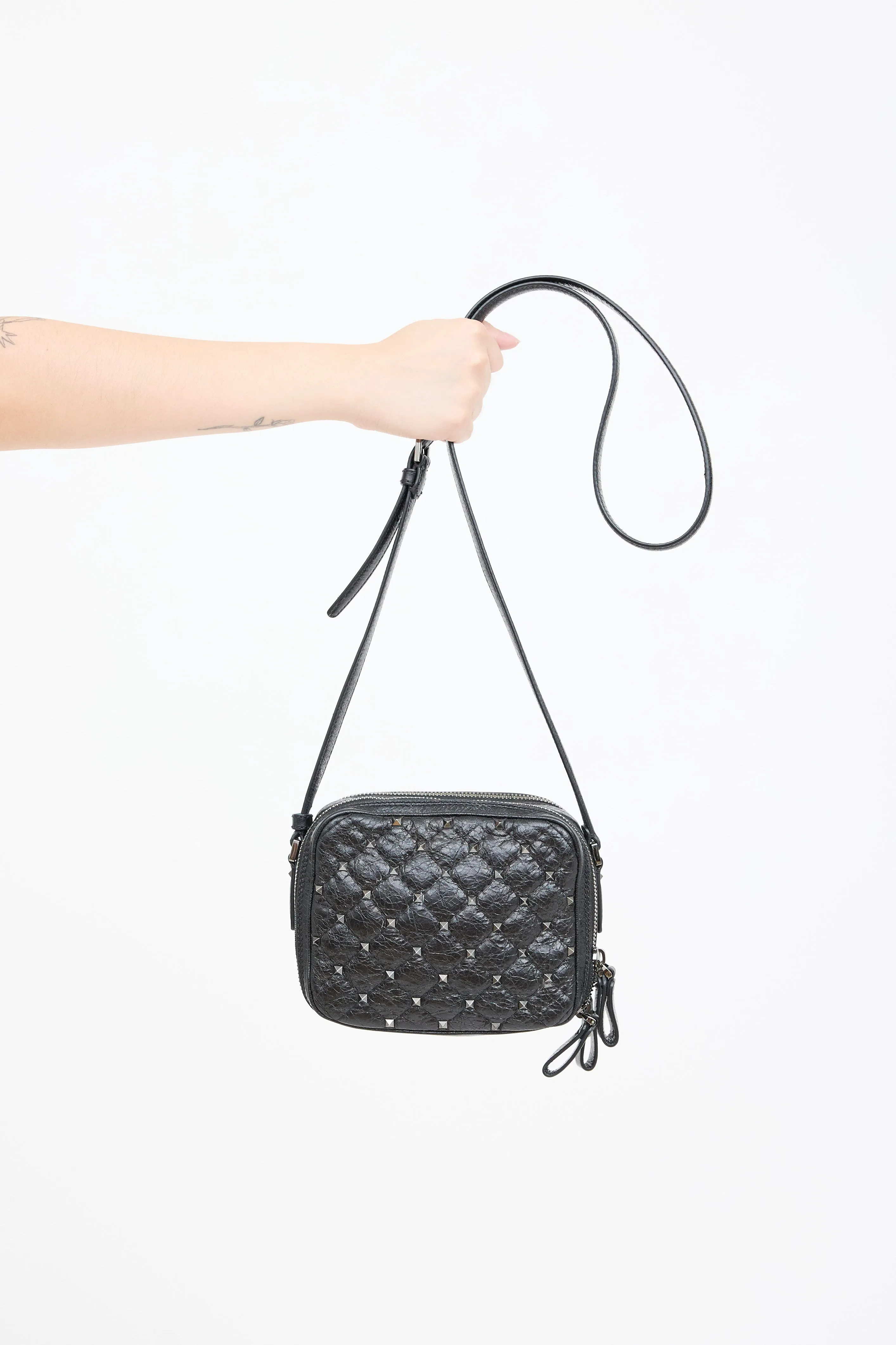 Leather Rockstud Bag sold by VSP Consignment