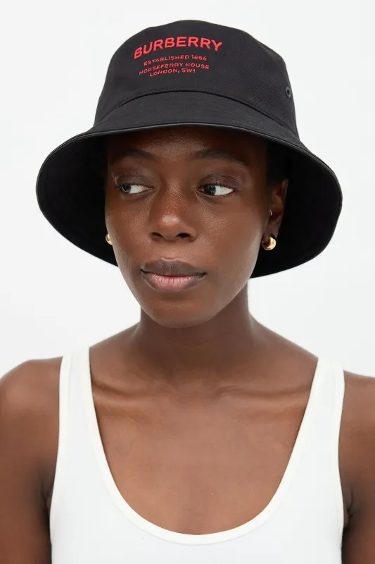 Embroidered Horseferry Bucket Hat sold by VSP Consignment