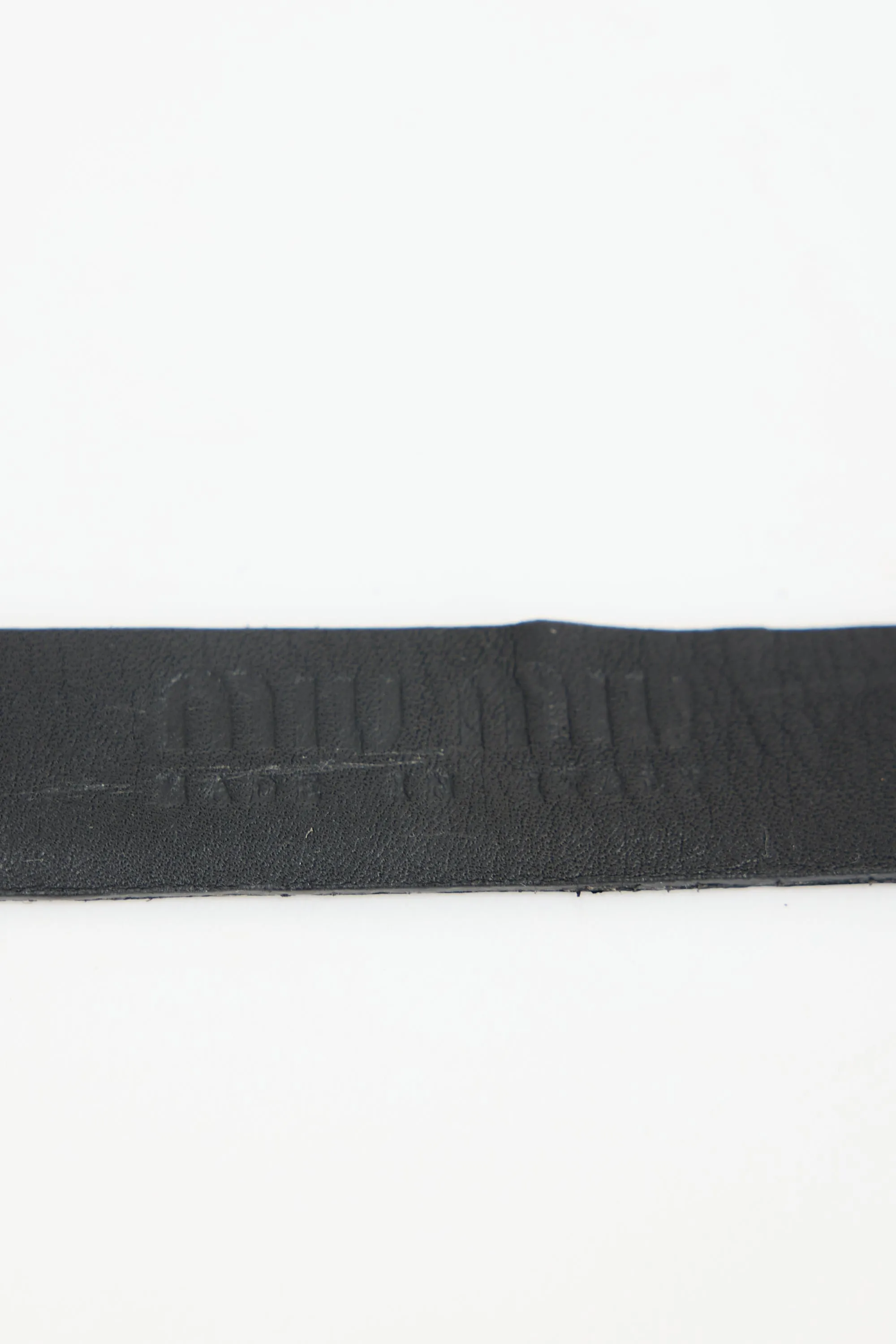 Embossed Leather Layered Slim Belt sold by VSP Consignment product image thumbnail 3