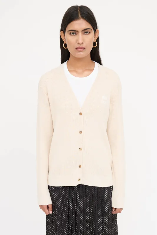 2023 Ribbed Cotton Cardigan sold by VSP Consignment