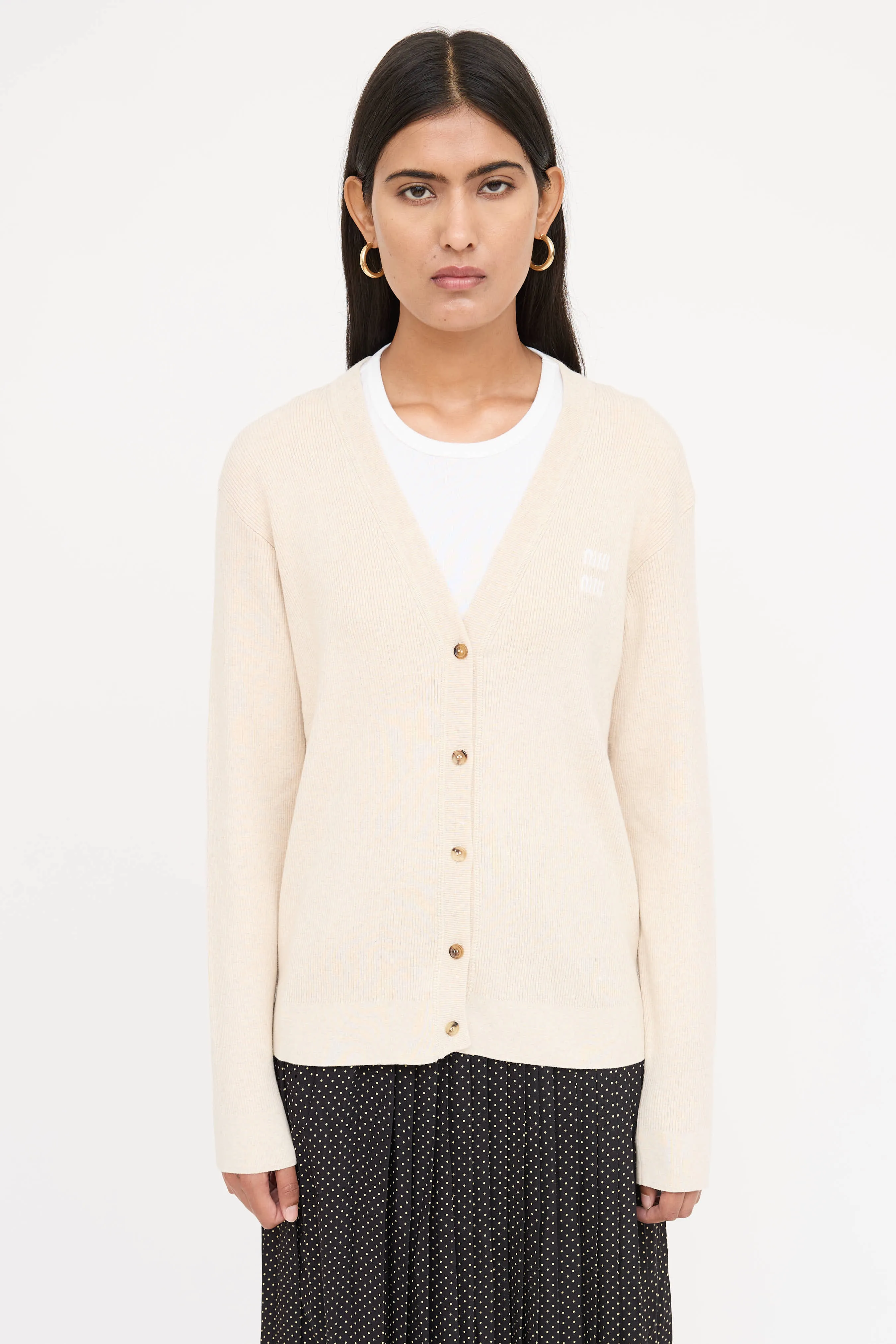 2023 Ribbed Cotton Cardigan sold by VSP Consignment